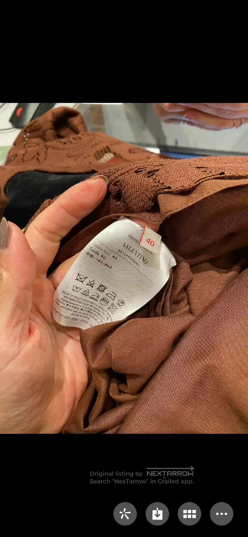 Valentino Valentino Chocolate dress Size S / US 4 / IT 40 - 4 Thumbnail