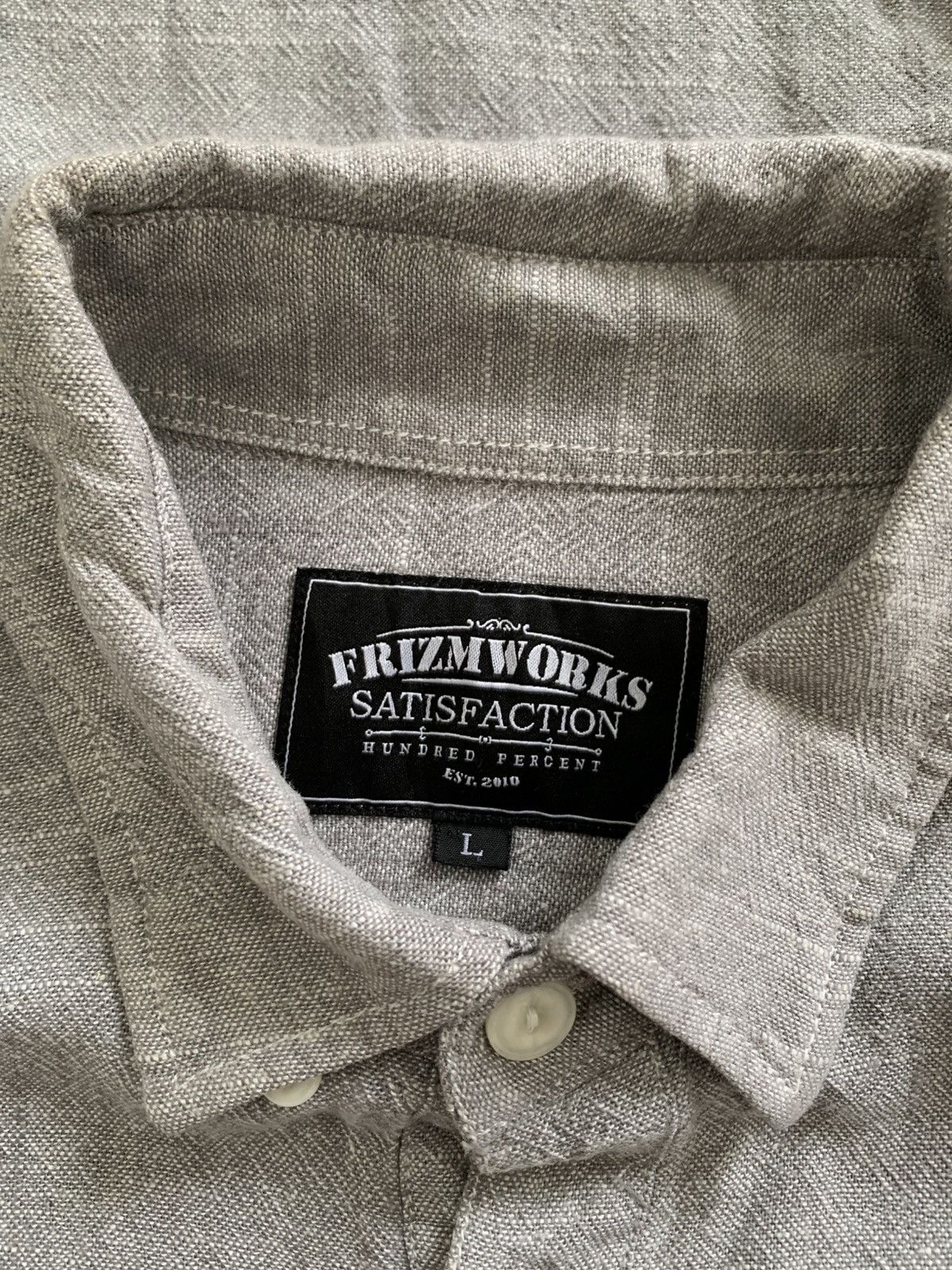 FrizmWORKS Last📦 Frizmworks Linen Half Button Up Shirt Size US L / EU 52-54 / 3 - 5 Thumbnail