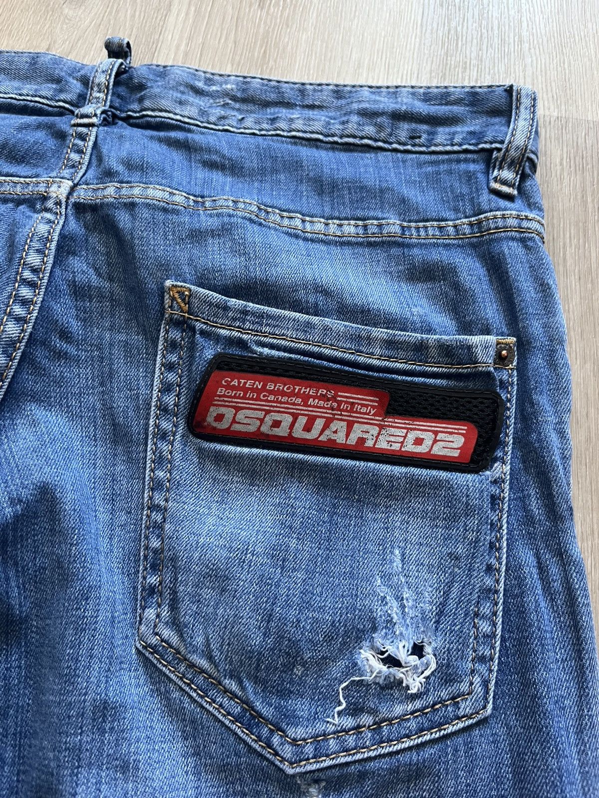 Dsquared2 Dsquared2 Denim Blue Distressed Jeans Size US 32 / EU 48 - 12 Thumbnail