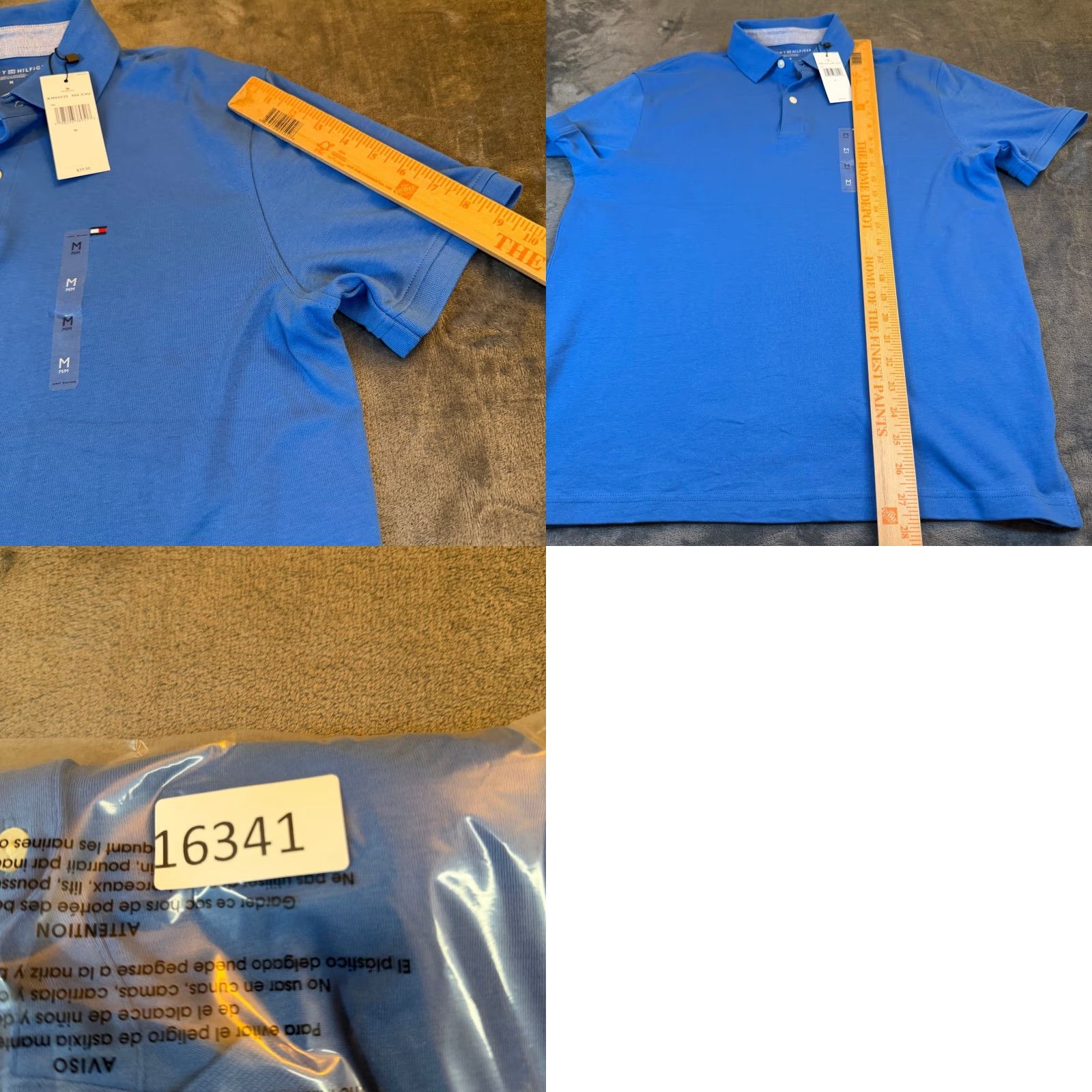 Tommy Hilfiger Tommy Hilfiger Polo Shirt Blue Short Sleeve Mens M Casual Logo Shirt Size US M / EU 48-50 / 2 - 8 Thumbnail