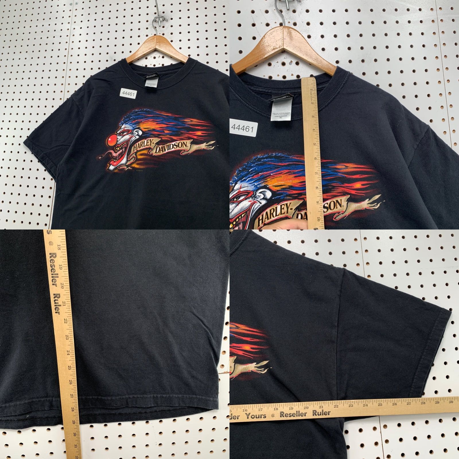 Harley Davidson Vintage Harley-Davidson Clown Horny Toad T Shirt Men XL Black Temple Texas Flame Size US XL / EU 56 / 4 - 8 Thumbnail