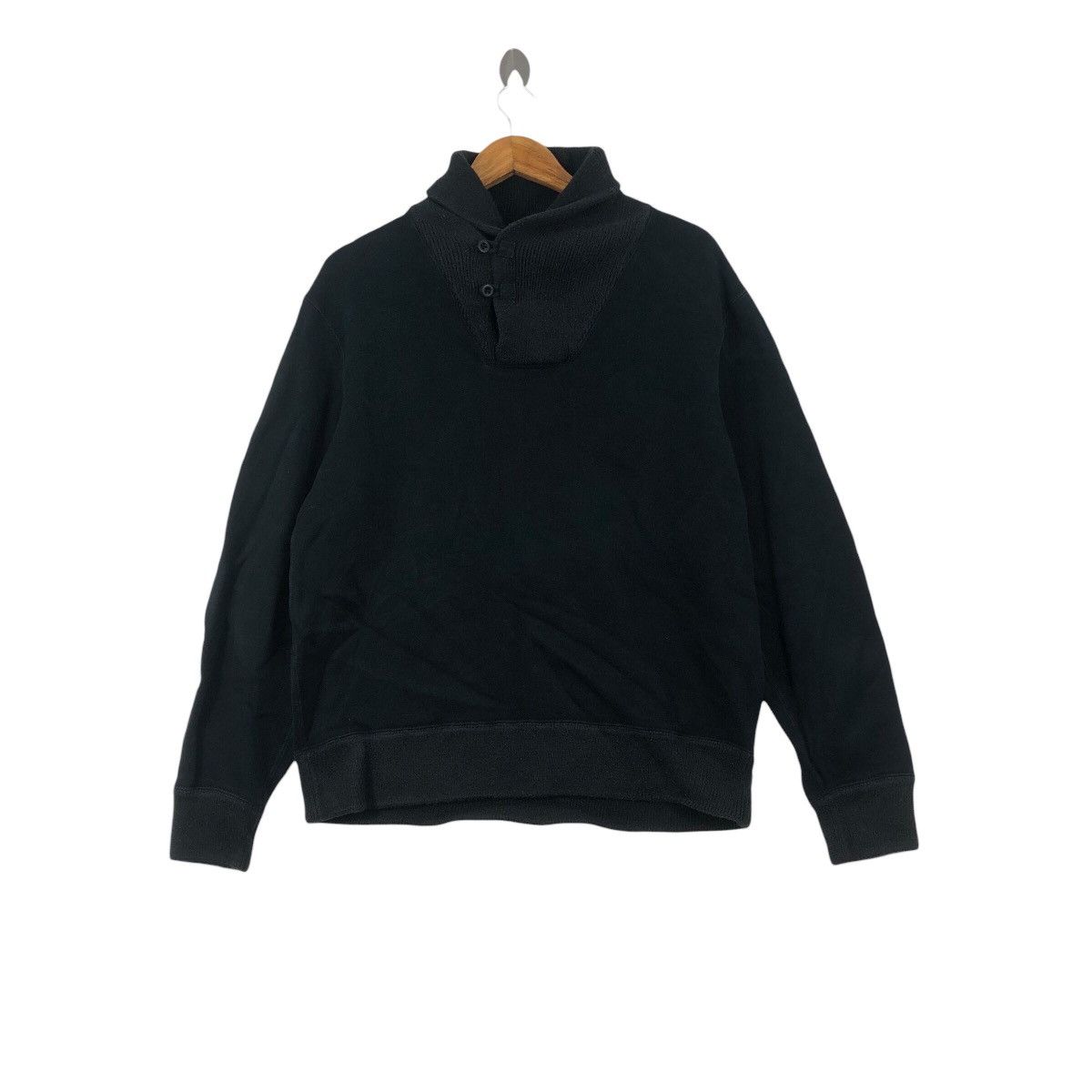 Polo Ralph Lauren Vintage 90s POLO Rl By RALPH LAUREN Half Button Sweatshirt Size US L / EU 52-54 / 3 - 1 Thumbnail