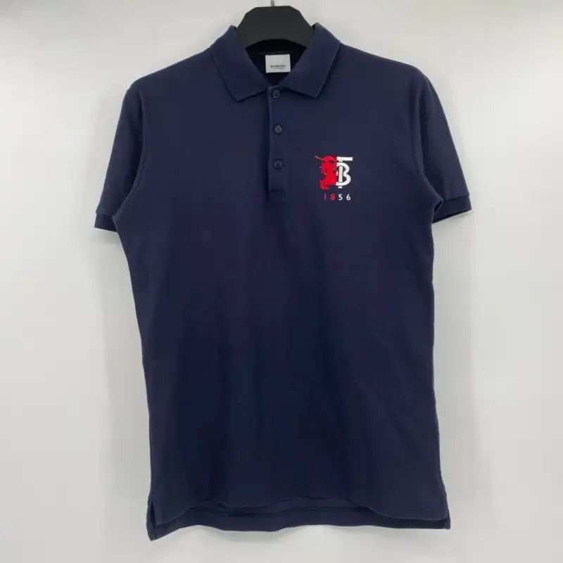 Burberry Burberry Short Sleeve Navy Cotton Polo Size US S / EU 44-46 / 1 - 1 Thumbnail