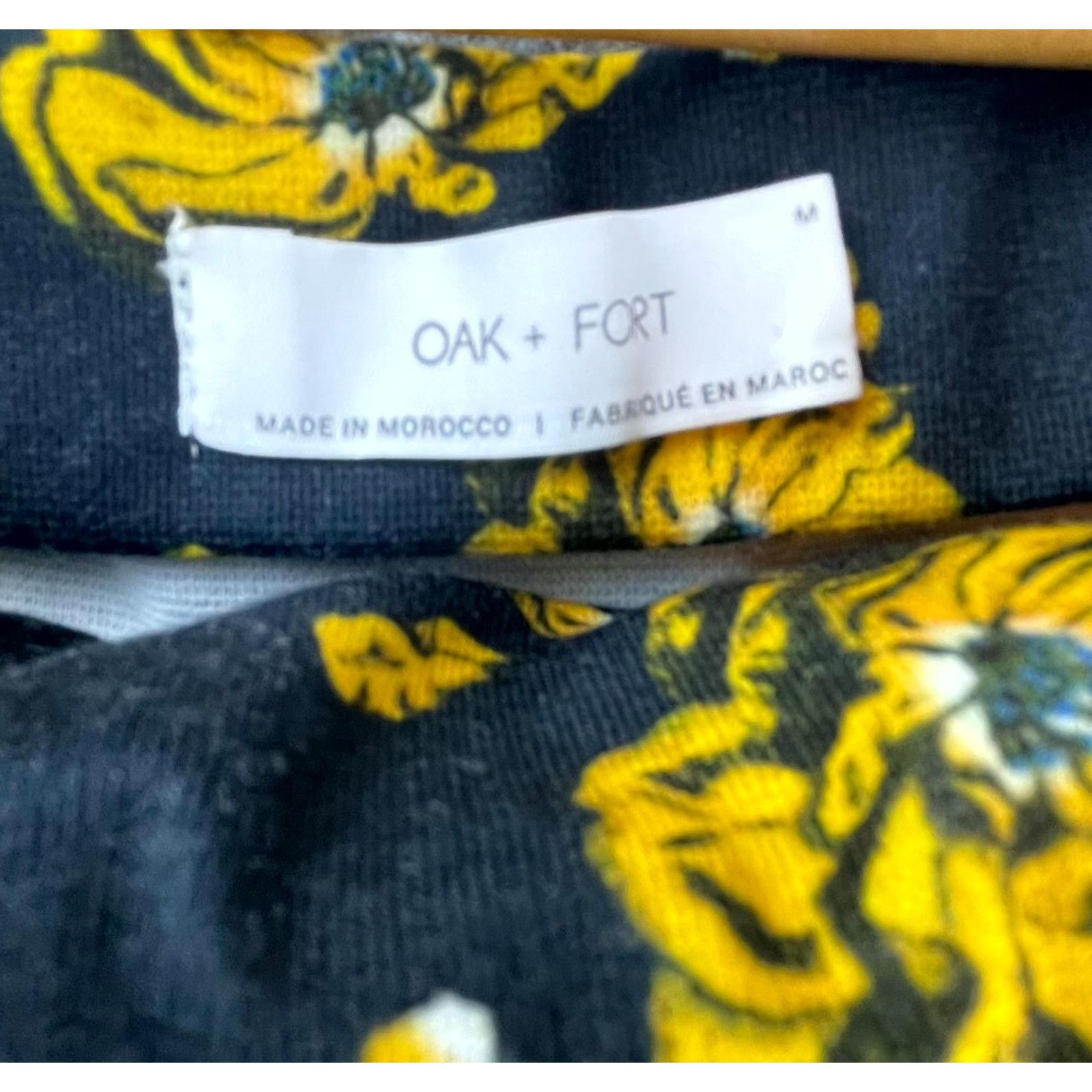 Oak + Fort Oak + Fort Dress Medium Black Yellow Oversized Boxy Maximal Size M / US 6-8 / IT 42-44 - 3 Thumbnail