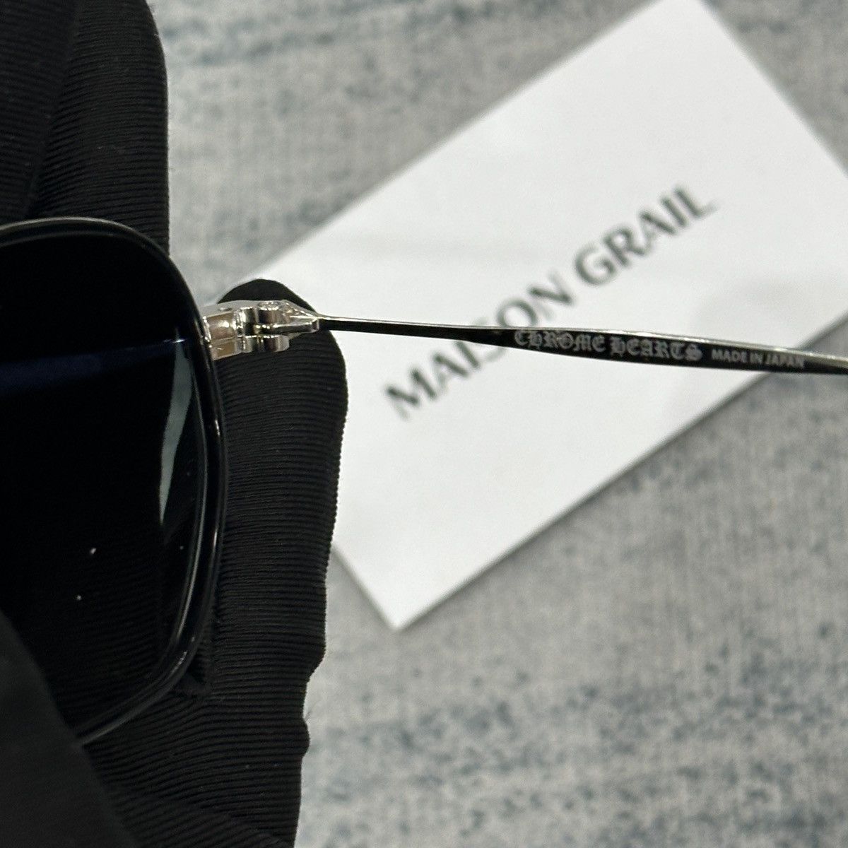 Chrome Hearts CHROME HEARTS BONE PRONE I BK/SS SUNGLASSES Size ONE SIZE - 12 Thumbnail