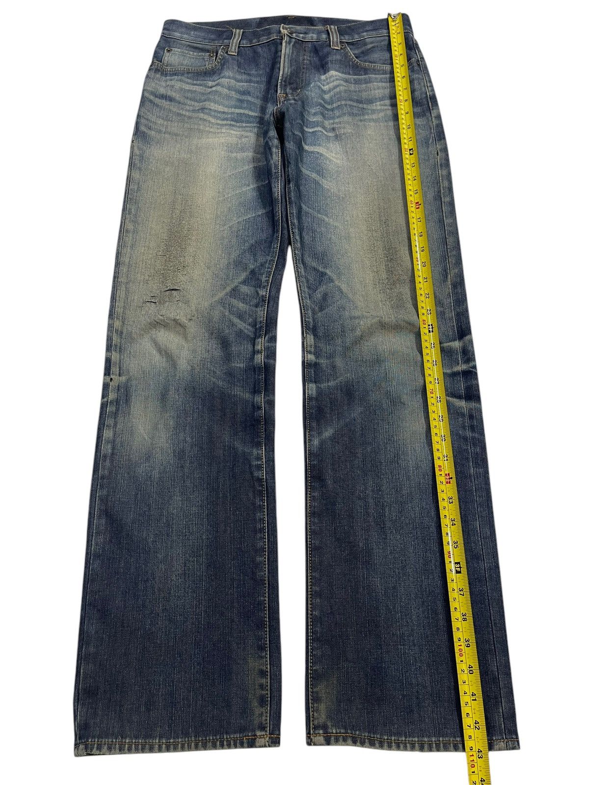Uniqlo Vintage Japanese Uniqlo Mud Faded Wash Style Loose Jeans Size US 32 / EU 48 - 12 Thumbnail