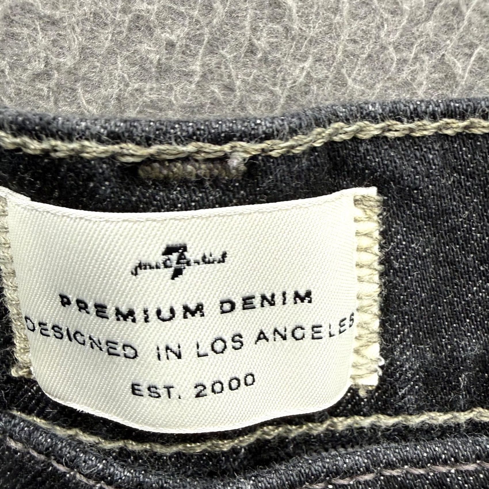 7 For All Mankind 7 For All Mankind Vintage Straight Jeans Mens 30 Black Button Fly Size US 30 / EU 46 - 4 Thumbnail