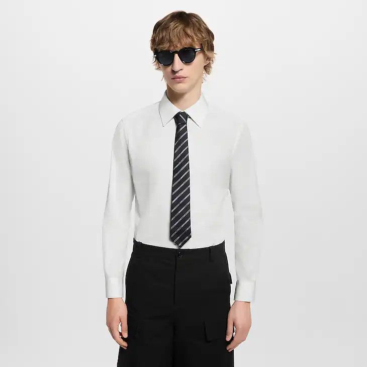 Louis Vuitton Marque L.Vuitton Deposée Stripes Tie Size ONE SIZE - 6 Thumbnail