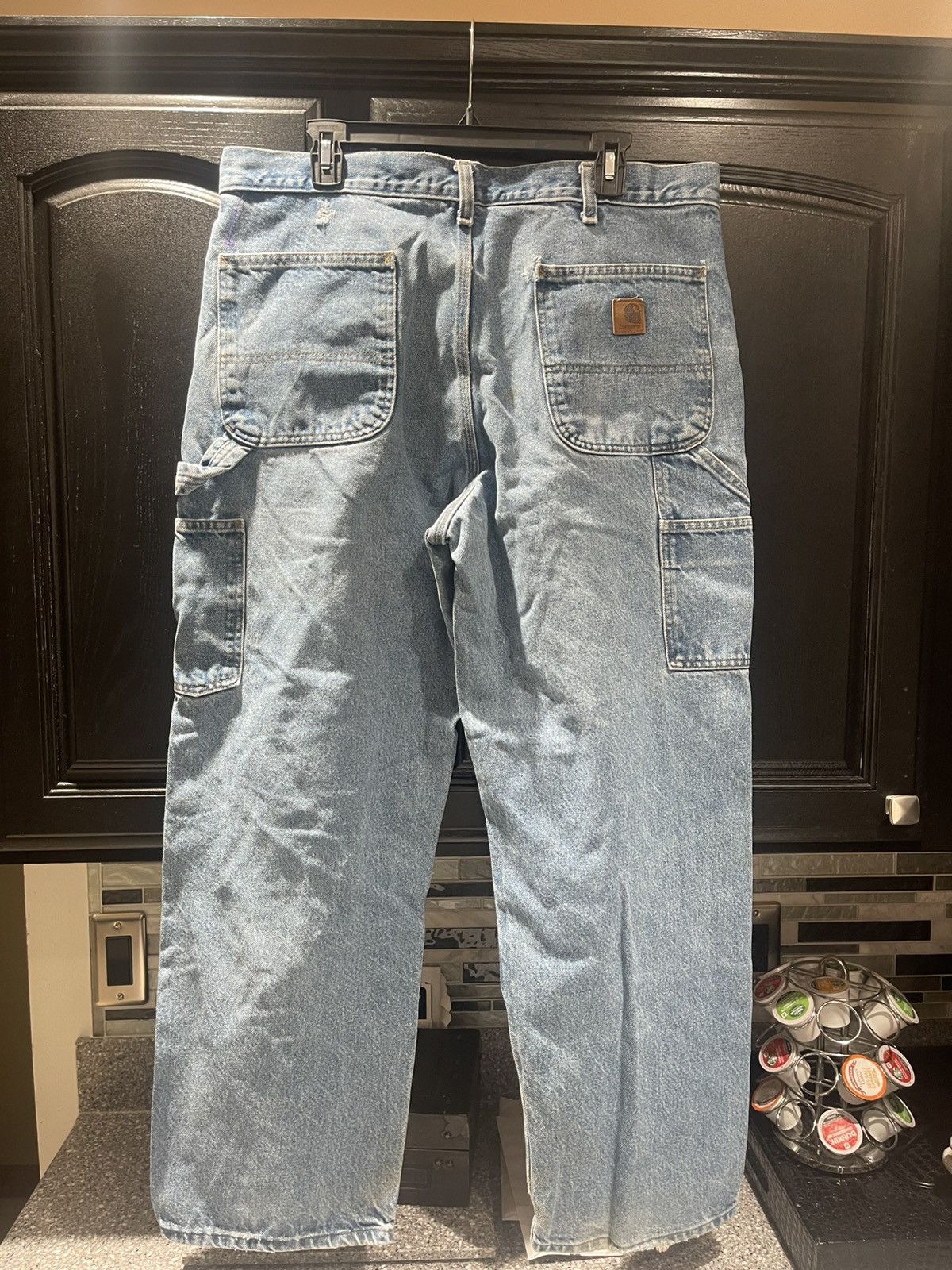 Carhartt Carhartt Jeans Mens 36x30 Blue Denim Carpenter Original Fit Size US 36 / EU 52 - 3 Thumbnail