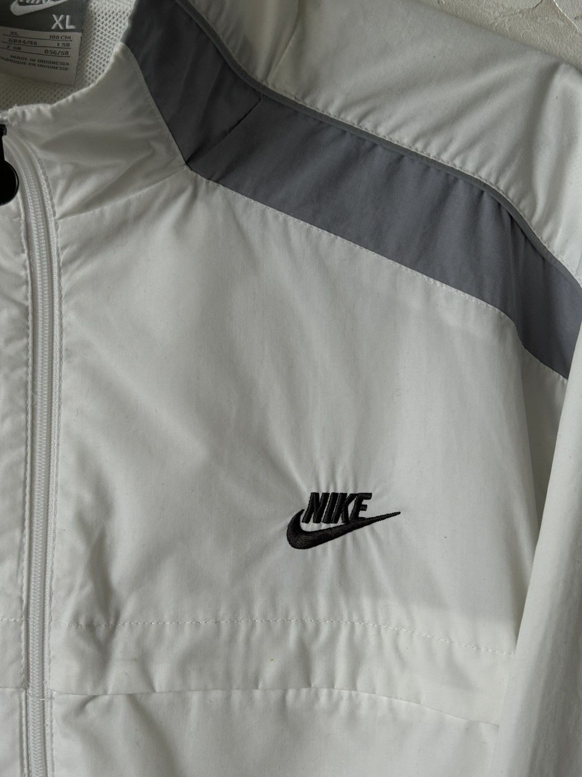 Nike Vintage 90s Nike Thrashed Track Jacket zip up Size US XL / EU 56 / 4 - 14 Thumbnail