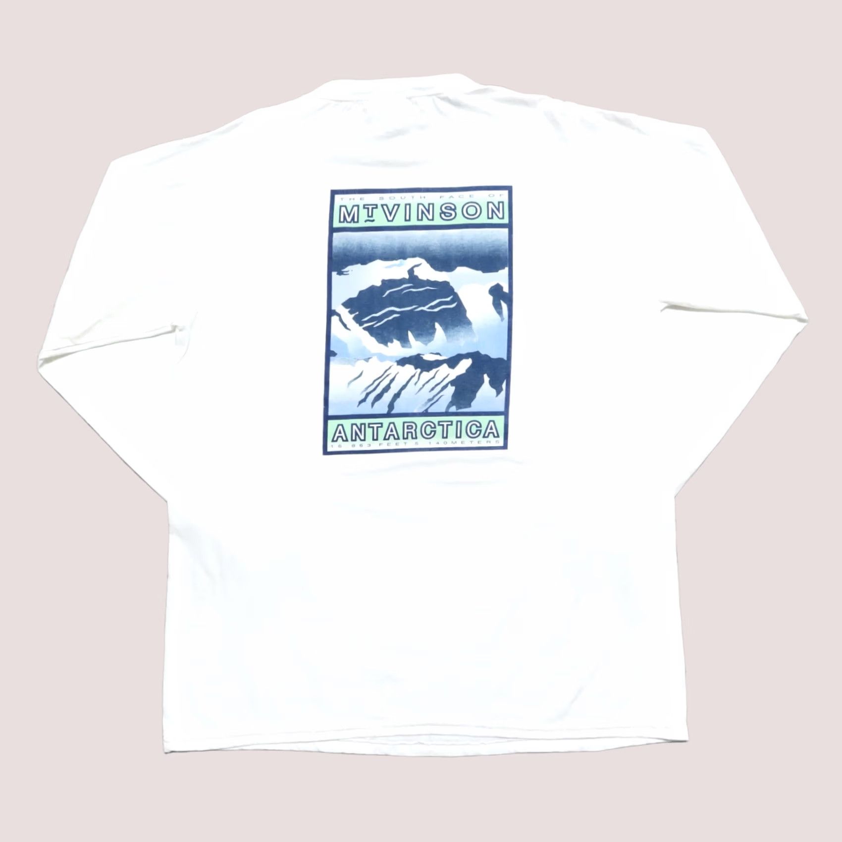 The North Face Vintage 90s North Face Mt Vinson Antarctica Logo Shirt - XL - White - Gently Used - eBay Size US XL / EU 56 / 4 - 1 Thumbnail