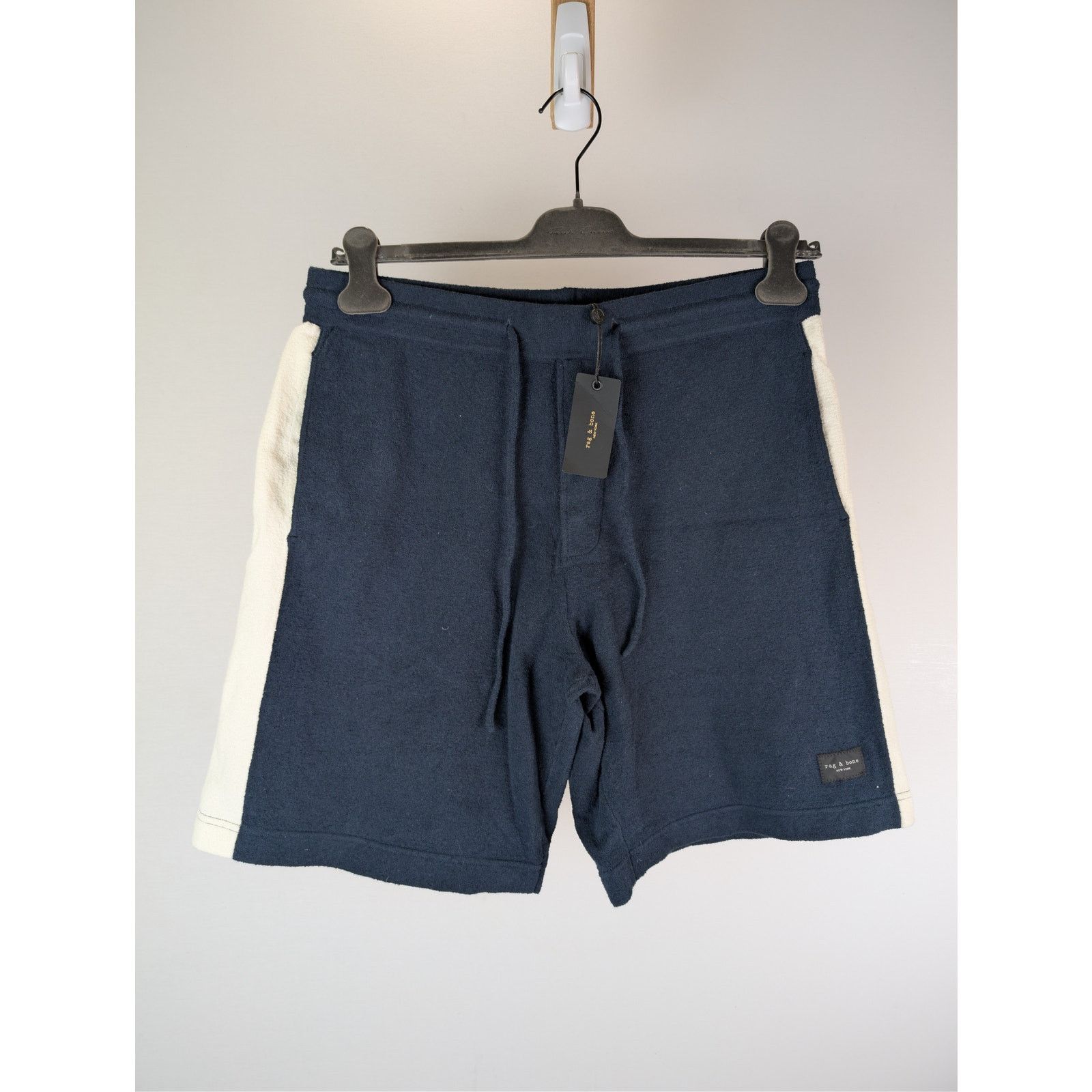 Rag & Bone o1rshd1 CC20 Alex Shorts in Zuma Toweling in Navy/Multicolor Size US 32 / EU 48 - 9 Thumbnail