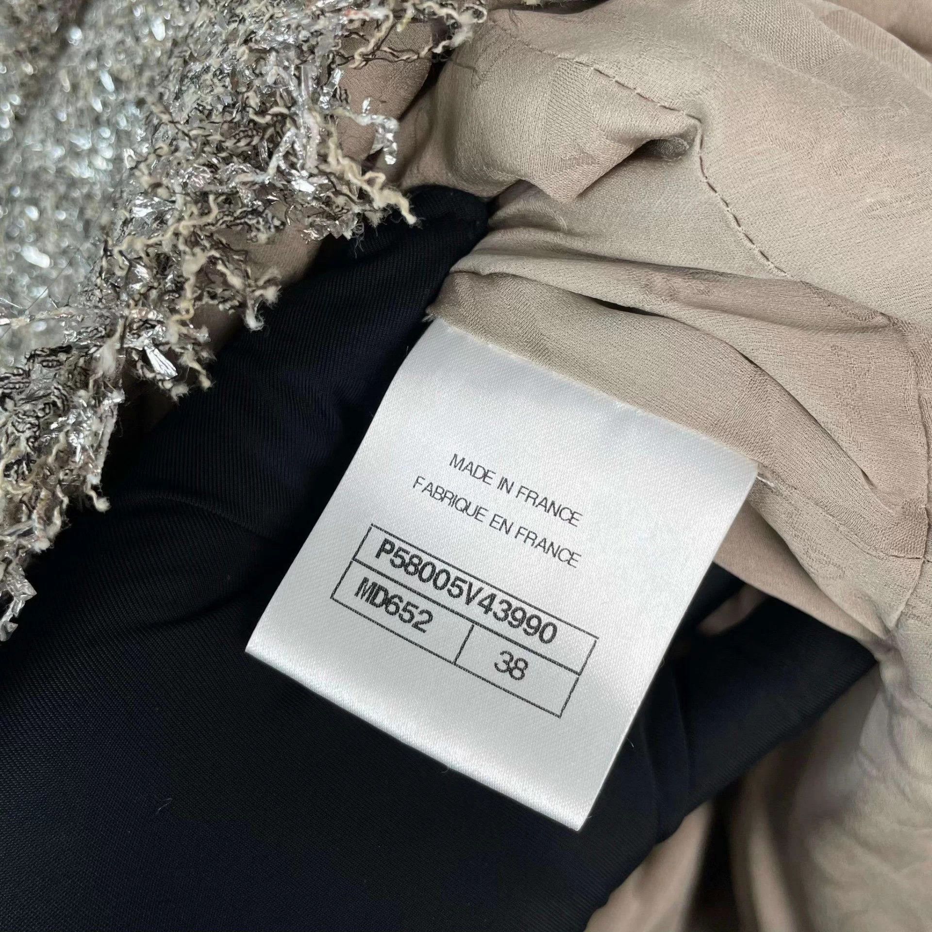 Chanel Chanel Greek Woven Tweed Silver-Thread Tassel Dress 38 Size S / US 4 / IT 40 - 6 Thumbnail