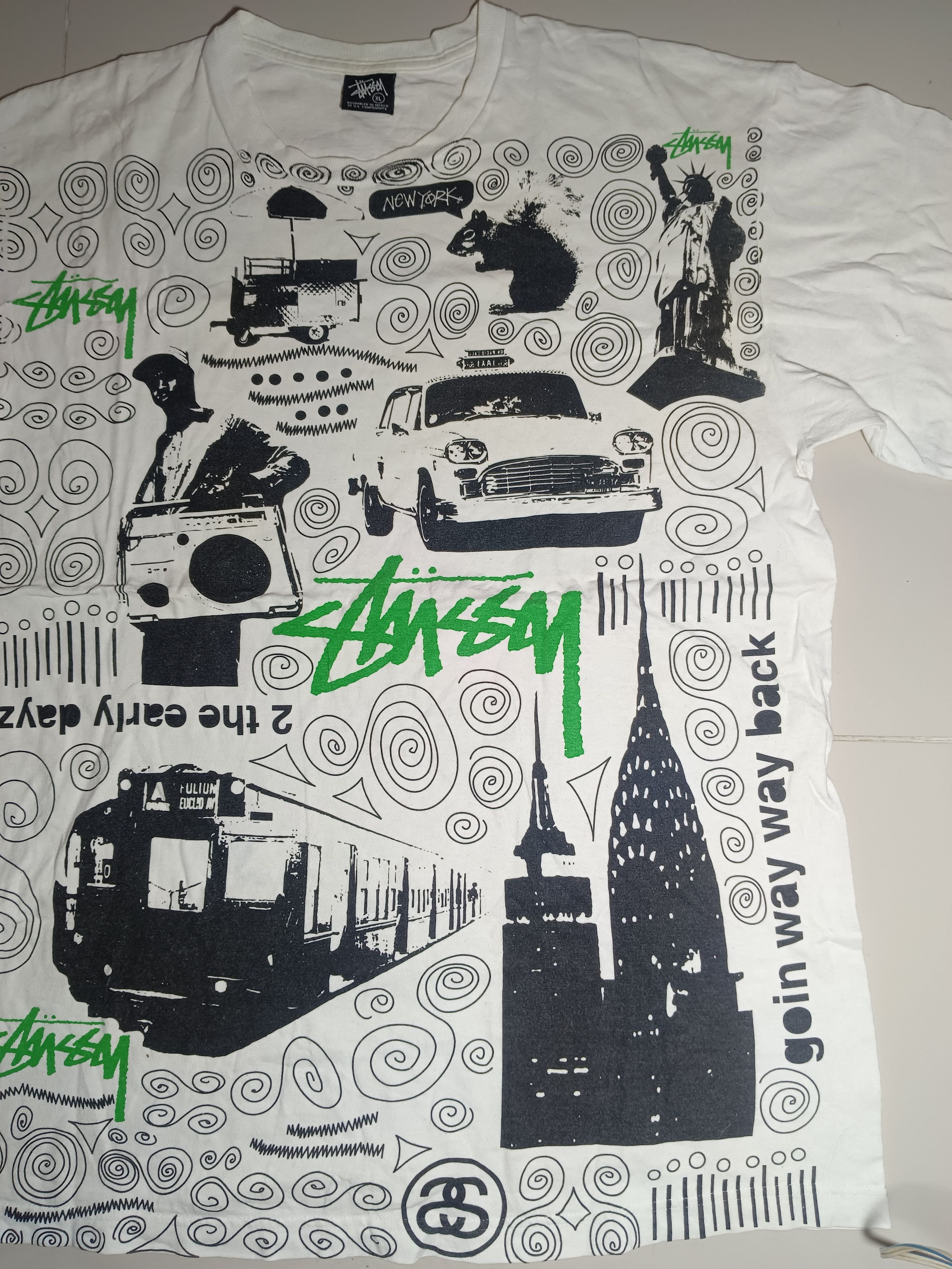 Stussy × Vintage Vintage Rare Stussy T-shirt Size US L / EU 52-54 / 3 - 6 Thumbnail