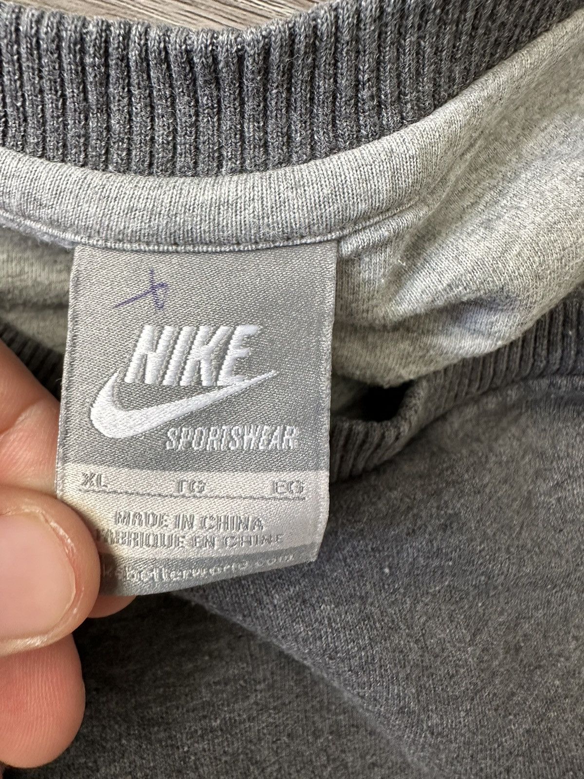 Nike × Vintage Nike vintage boxyfit Sweatshirt Small Swoosh 90s y2k hype Size US XL / EU 56 / 4 - 5 Thumbnail