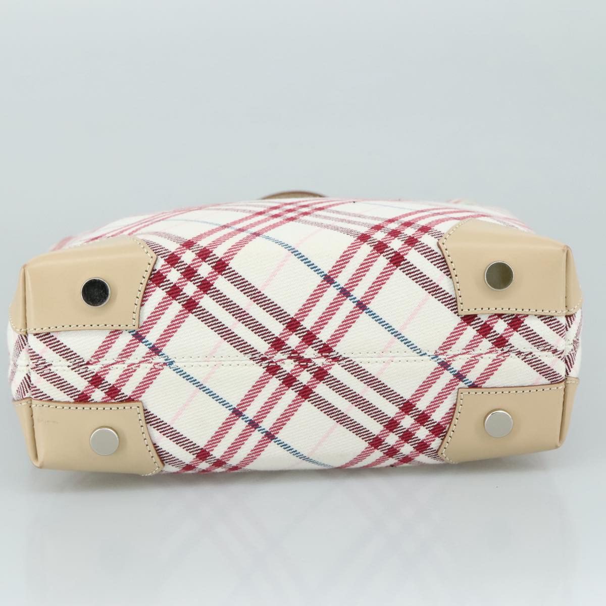 Burberry Burberry Nova Check Blue Label Hand Bag Canvas Beige Size ONE SIZE - 9 Thumbnail