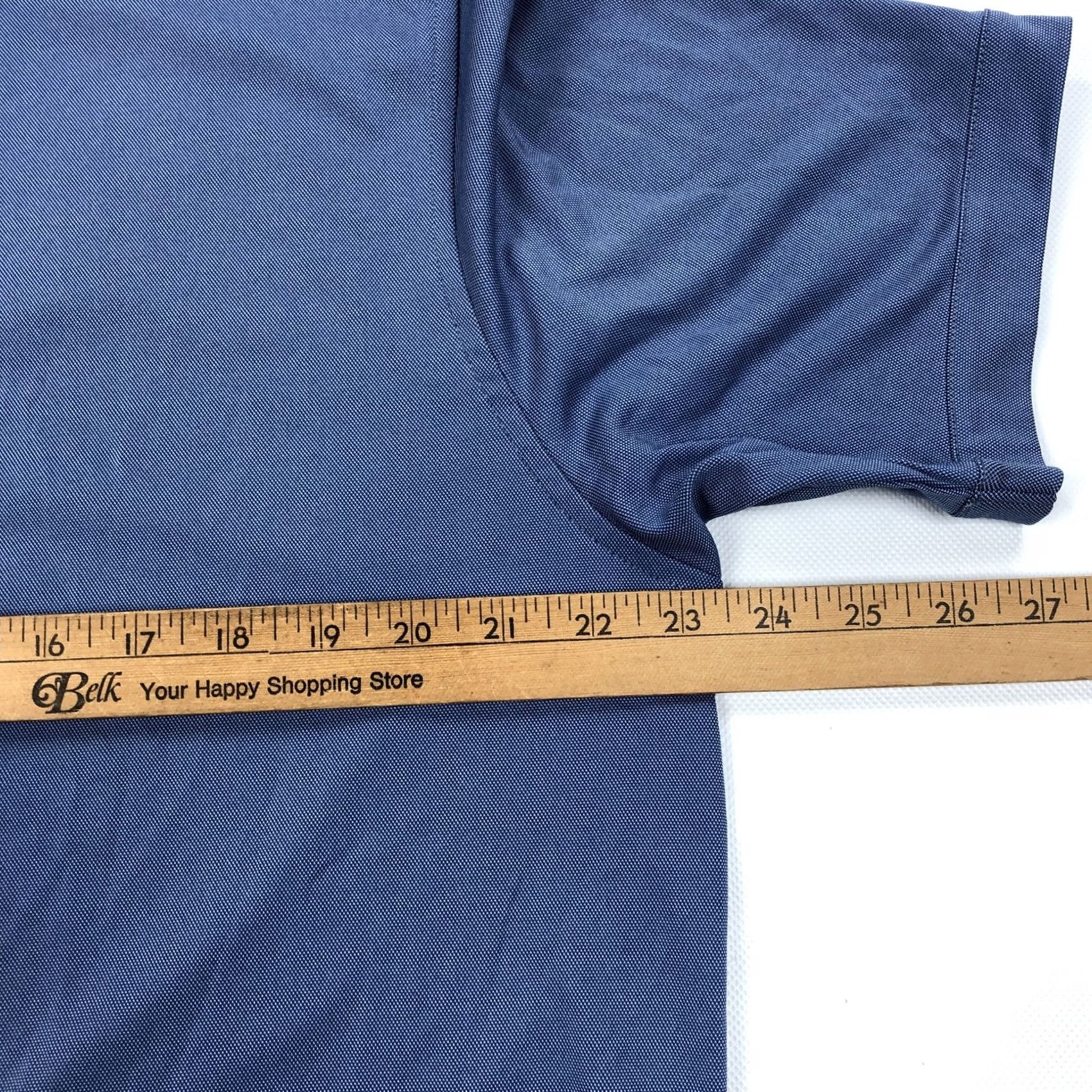 Vintage Ministry of Supply Polo Shirt Men 2XL Short Sleeve Blue Performance Stretch Casual Golf Shirt Size US XXL / EU 58 / 5 - 4 Thumbnail