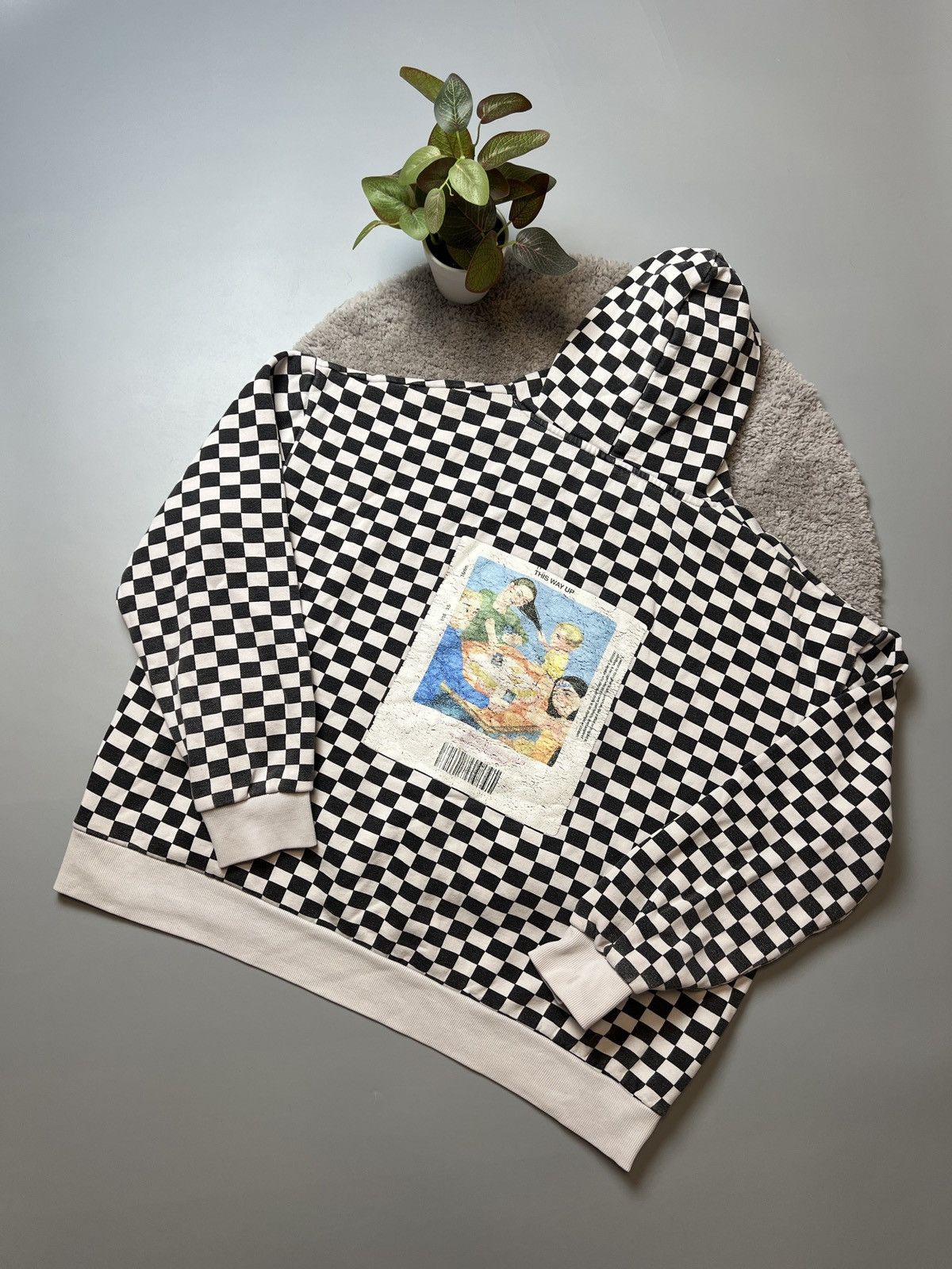 Vintage Childish Checkered Vintage Skate Hoodie Y2K Size US XL / EU 56 / 4 - 5 Thumbnail