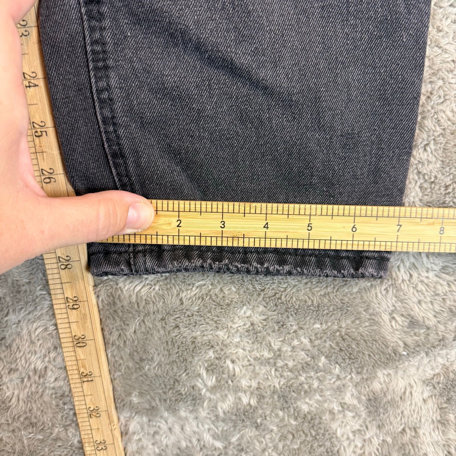 THE KRIPT Kript Black Gavin Boyfriend Mom Jean Asymmetrical Button Fly Size 26" / US 2 / IT 38 - 12 Thumbnail