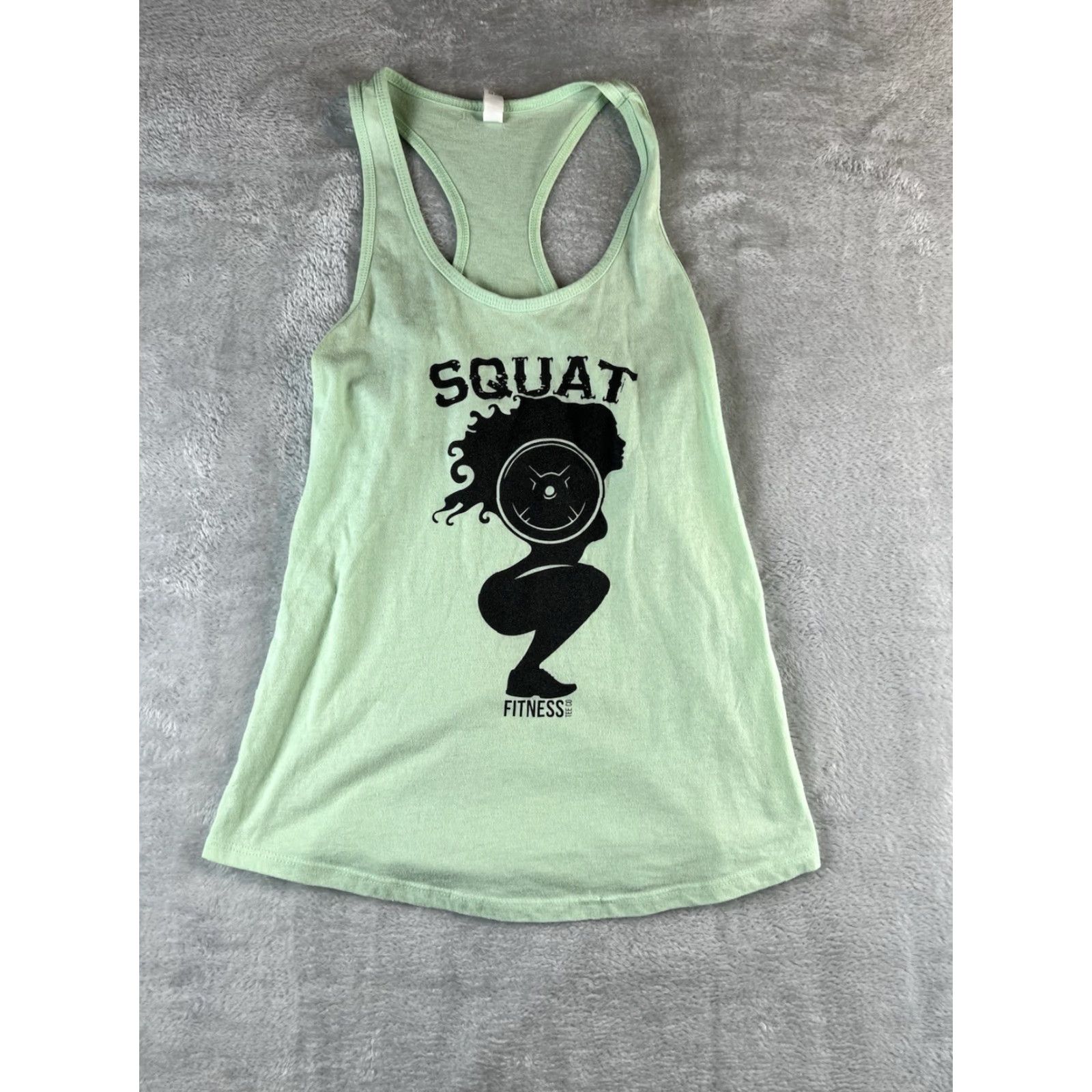 Next Level Next Level Tank Women M Green Ideal T Workout Gym Athletic Breathable Lightweight Short Sleeve Tank Top (No, has no short sleeves) Size M / US 6-8 / IT 42-44 - 2 Thumbnail