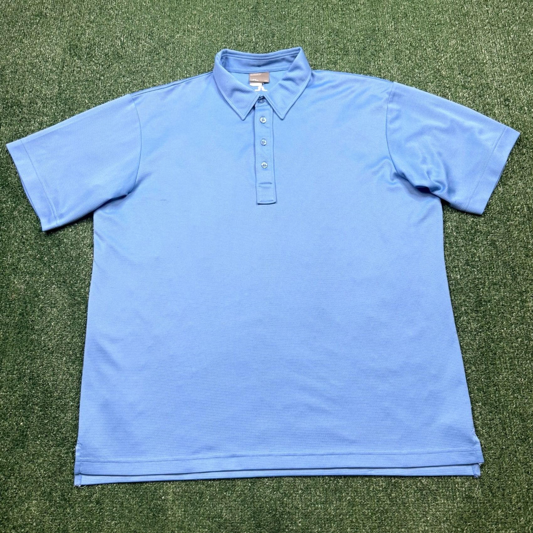 J.Lindeberg J.Lindeberg Polo Shirt Mens 2XL Blue Short Sleeve Logo Golf Shirt Size US XXL / EU 58 / 5 - 2 Thumbnail