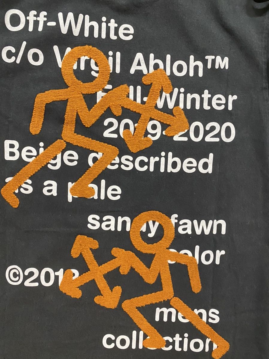 Off-White Off-White 2019 Pictogram Stickman Tee Size US S / EU 44-46 / 1 - 6 Thumbnail
