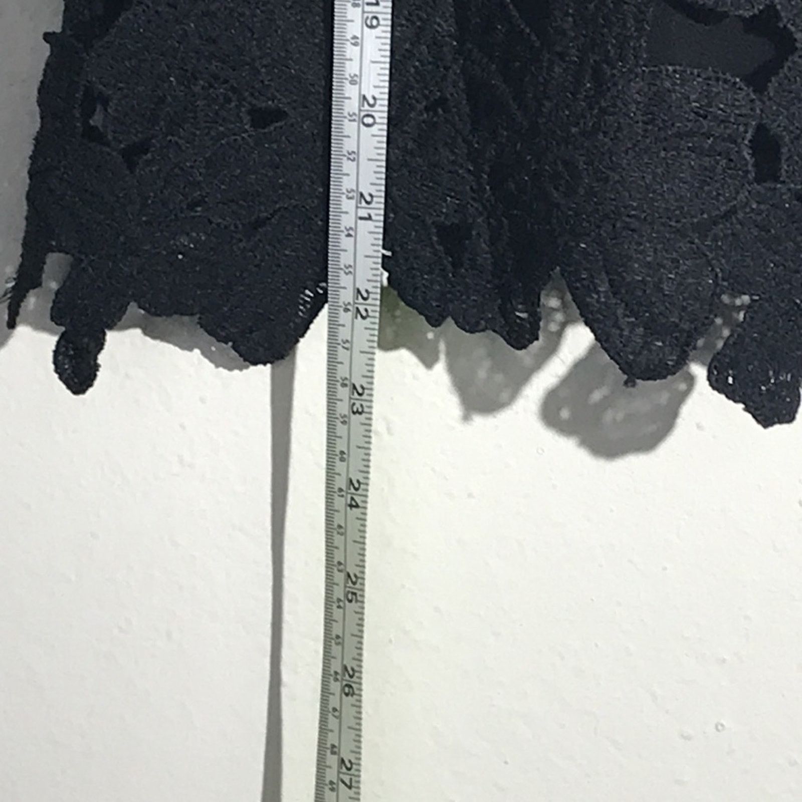 Other Purple Snow Black Lace Overlay Blouse Medium Size M / US 6-8 / IT 42-44 - 3 Thumbnail