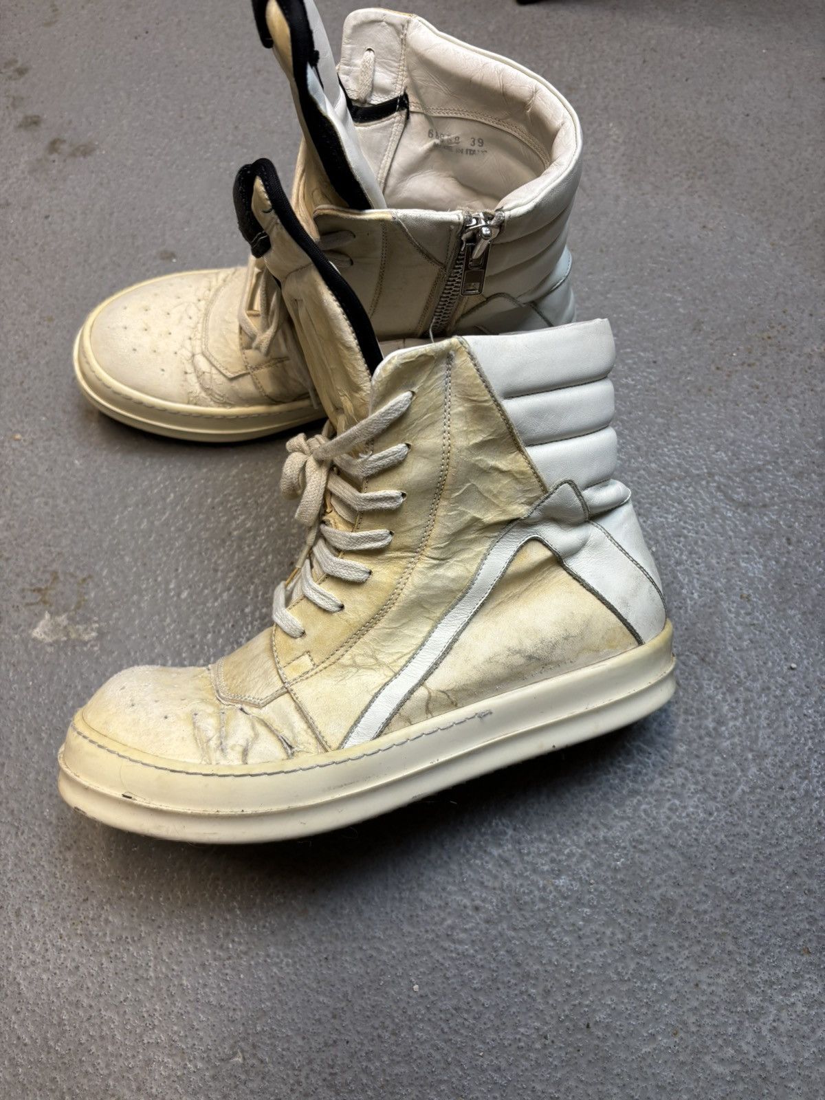 Rick Owens Rick Owens Geobasket Schuhe Shoes Sneakers Size US 9.5 / IT 39.5 - 3 Thumbnail