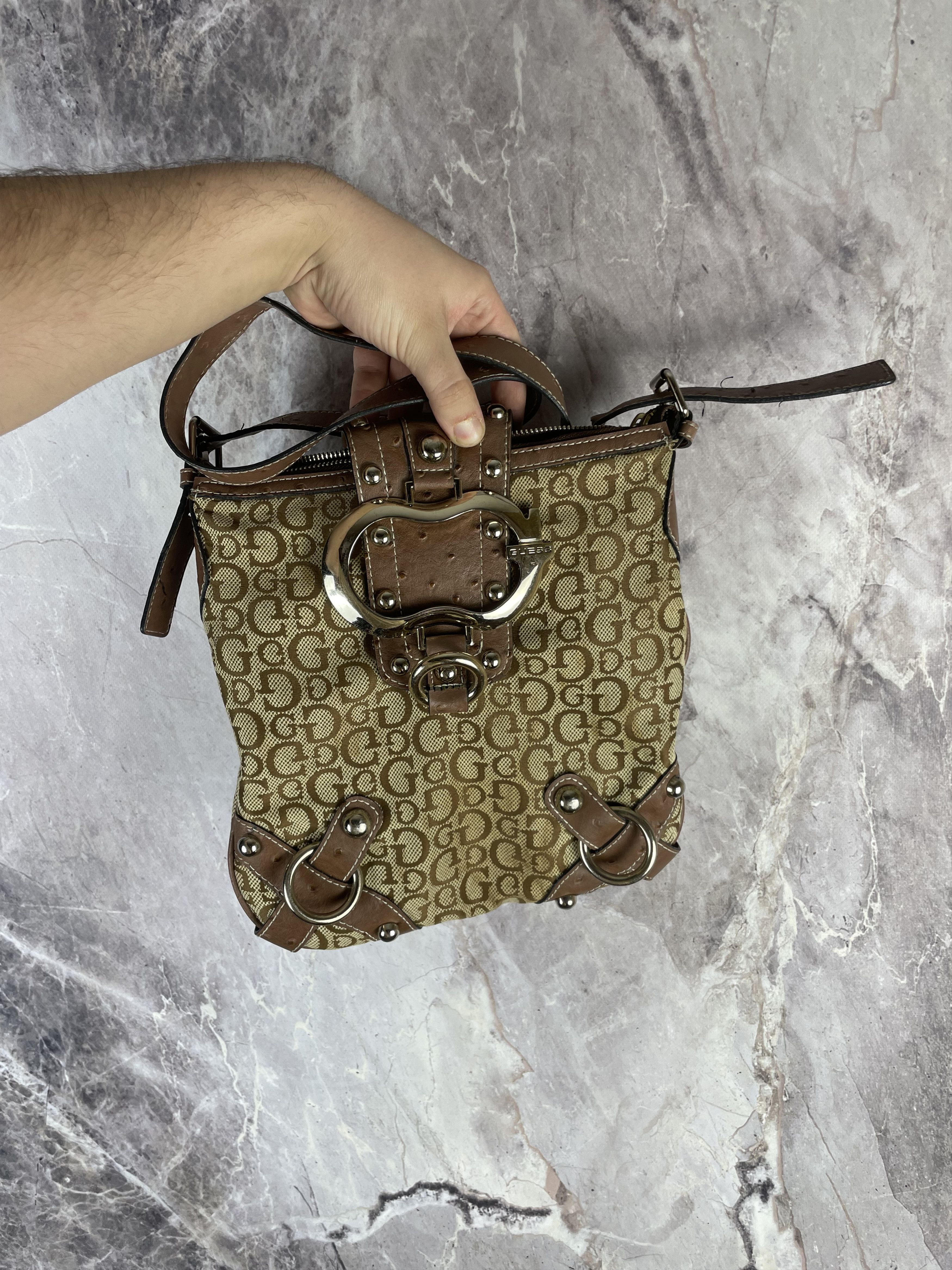 Guess Guess VNTG Y2K Monogram Mini Shoulder Bag Messenger Size ONE SIZE - 1 Thumbnail