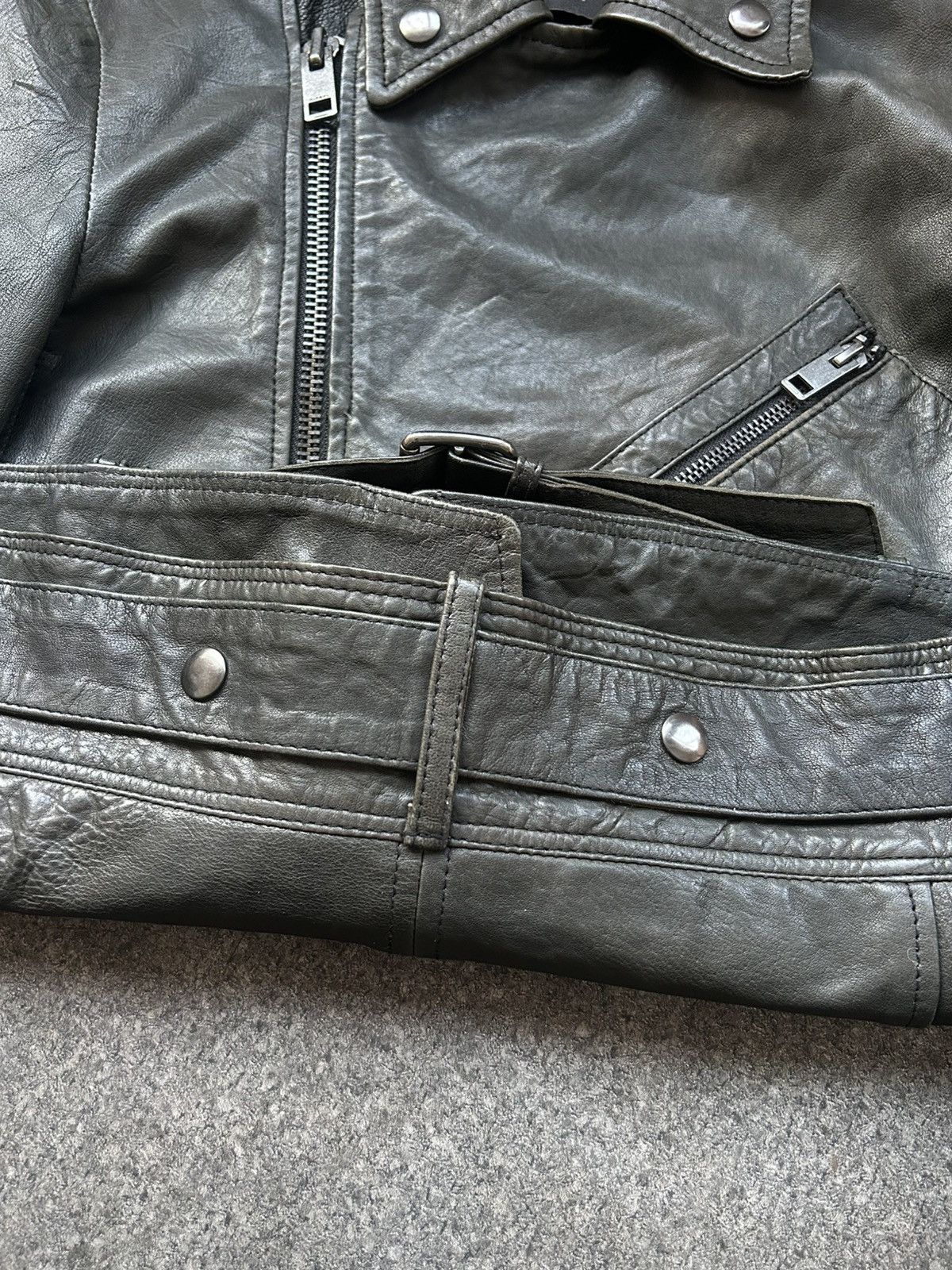 Diesel Vintage Diesel Avantgarde Leather Biker Jacket Size S / US 4 / IT 40 - 11 Thumbnail