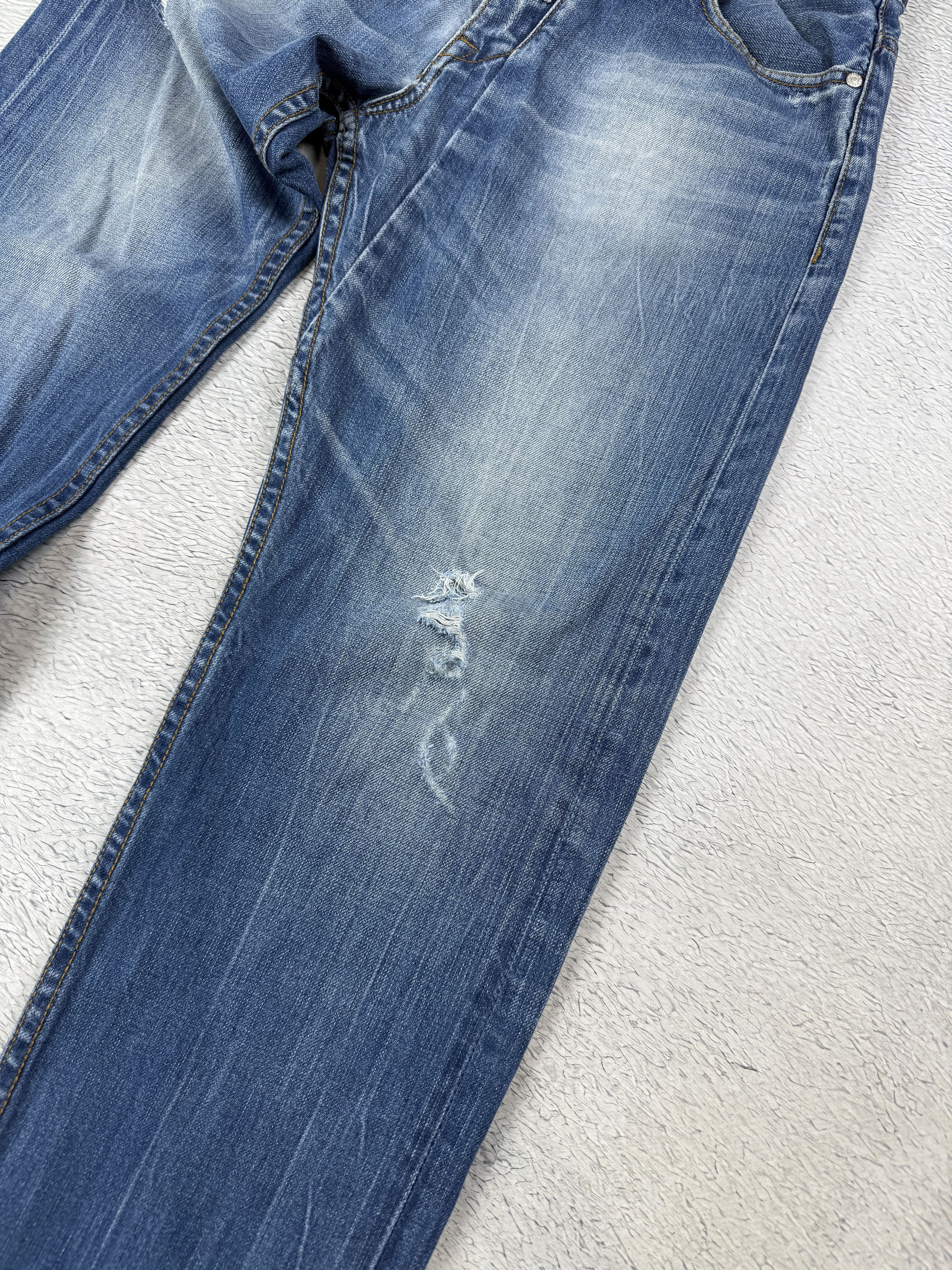 Diesel Diesel x Adidas Jeans Selvedge Ripped Viker-Ad Streetwear Size US 32 / EU 48 - 7 Thumbnail