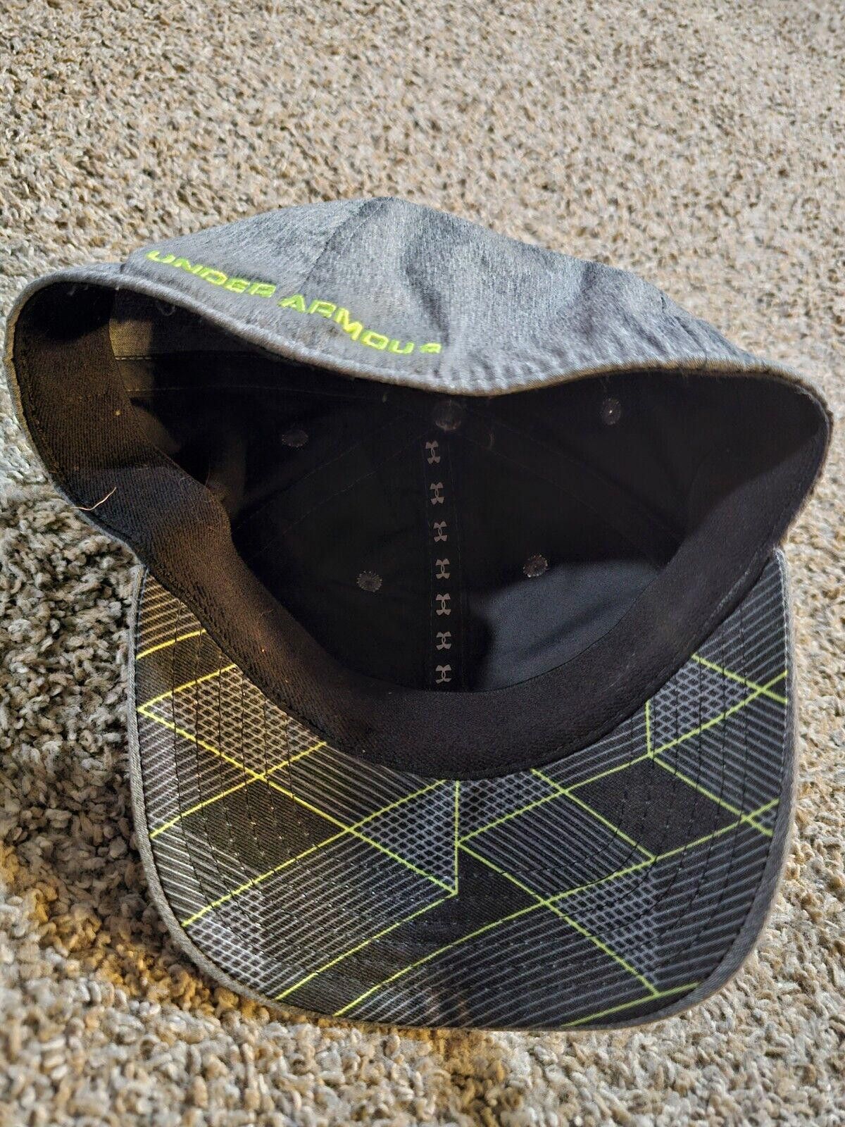 Under Armour Under Armour Gray Neon Youth Fitted Baseball Hat Cap SM / MD Size ONE SIZE - 7 Thumbnail