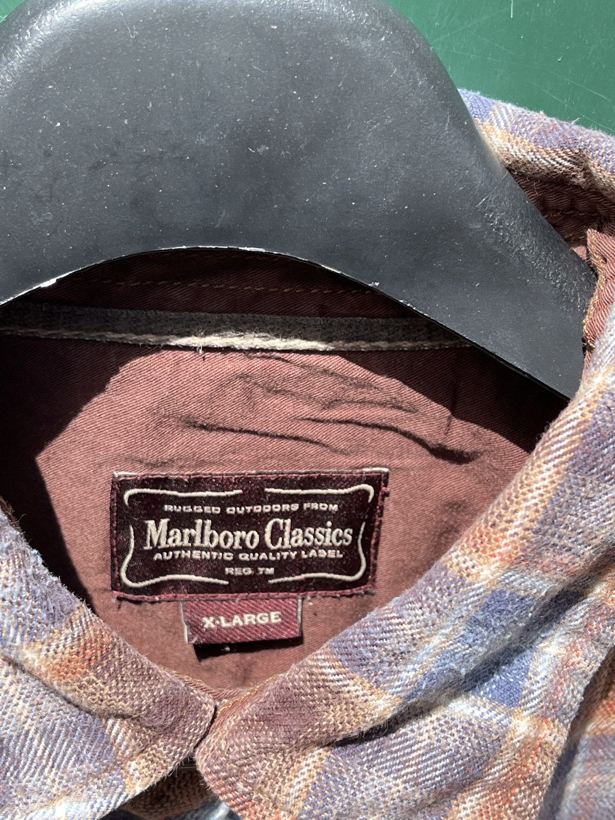 Marlboro Vintage Marlboro Classics Plaid Shirt- 1990s Size US XL / EU 56 / 4 - 3 Thumbnail
