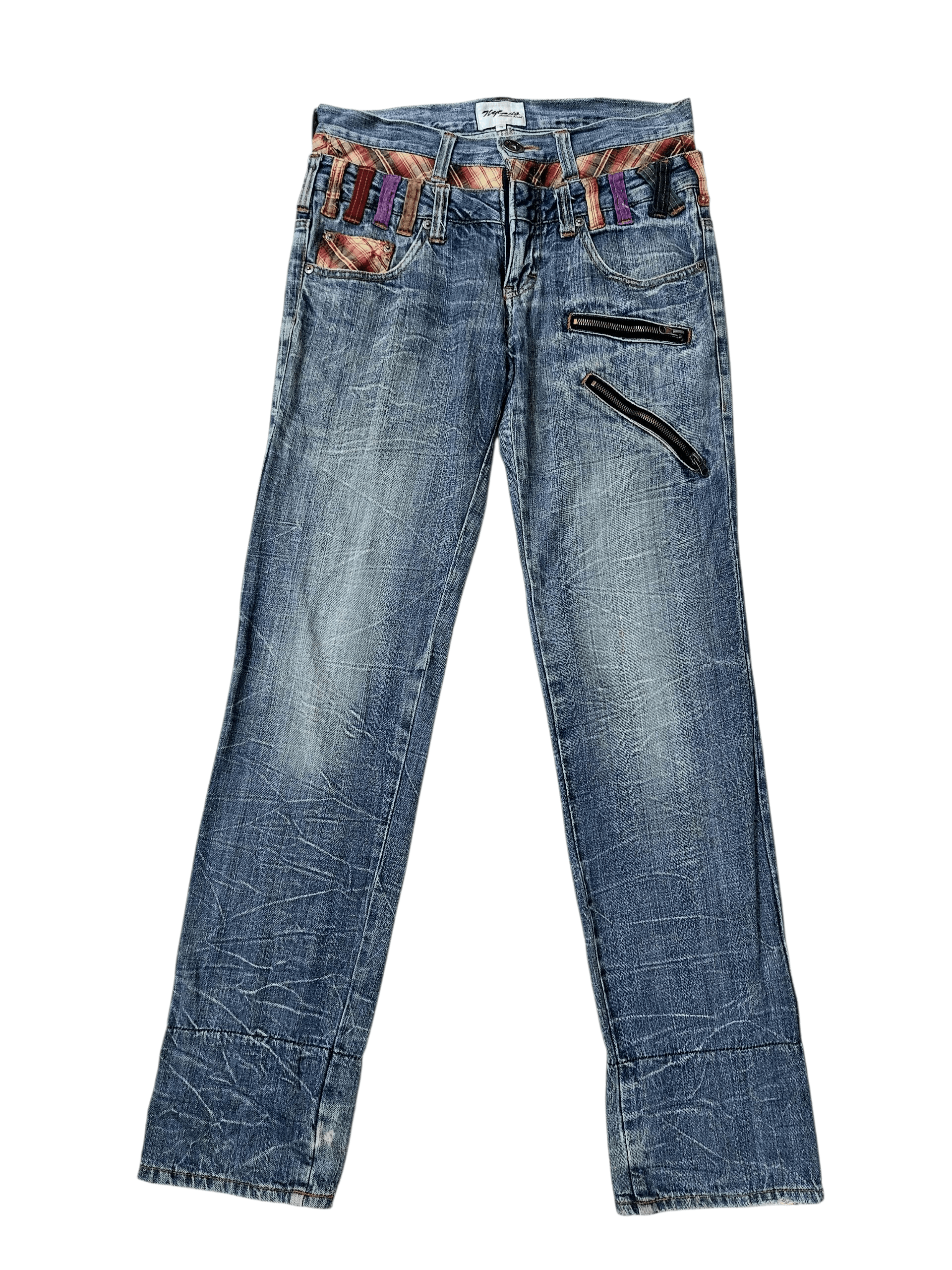 Vintage Nylaus Double Waist Seditionaries Denim Size US 30 / EU 46 - 2 Thumbnail