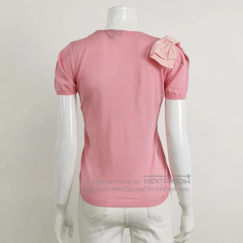 Louis Vuitton Louis Vuitton Pink Bow Detail Knit Top. Size US S / EU 44-46 / 1 - 1 Thumbnail