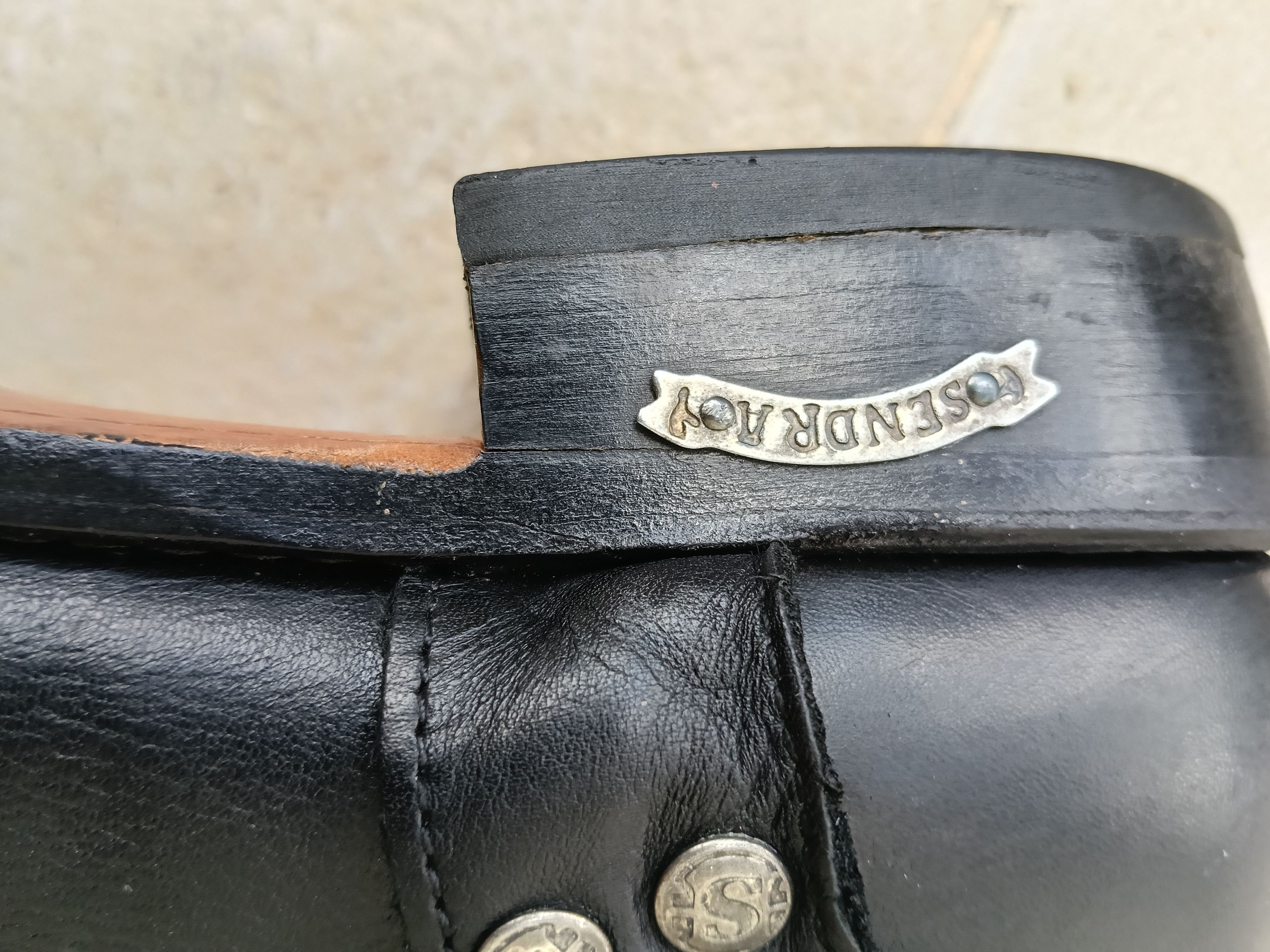 Sendra Sendra black leather harness boots, Size US 10.5 / EU 43-44 - 6 Thumbnail