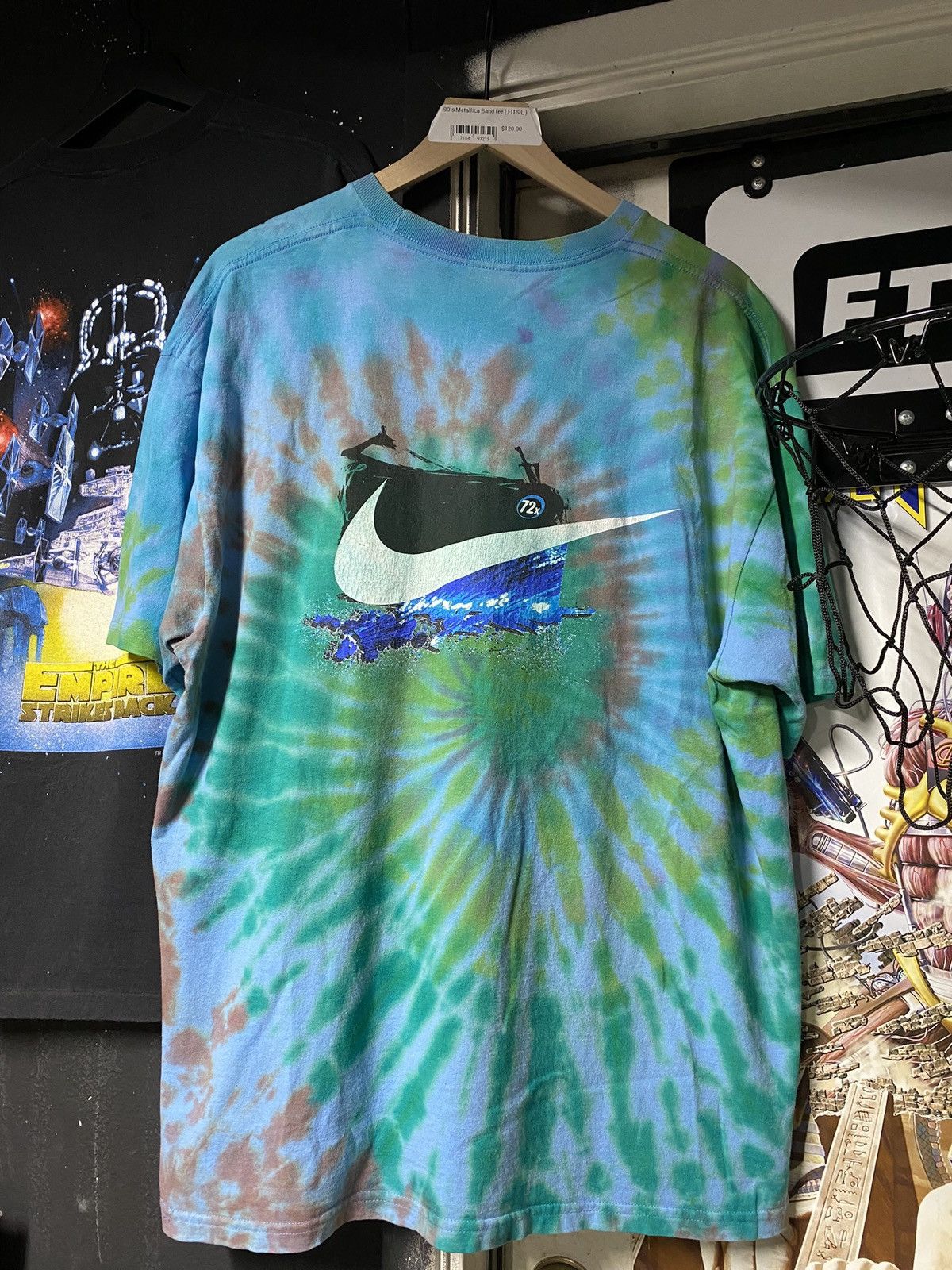 Nike × Vintage Vintage 00’ Nike Tiedye Tee Shirt XLarge Size US XL / EU 56 / 4 - 1 Thumbnail