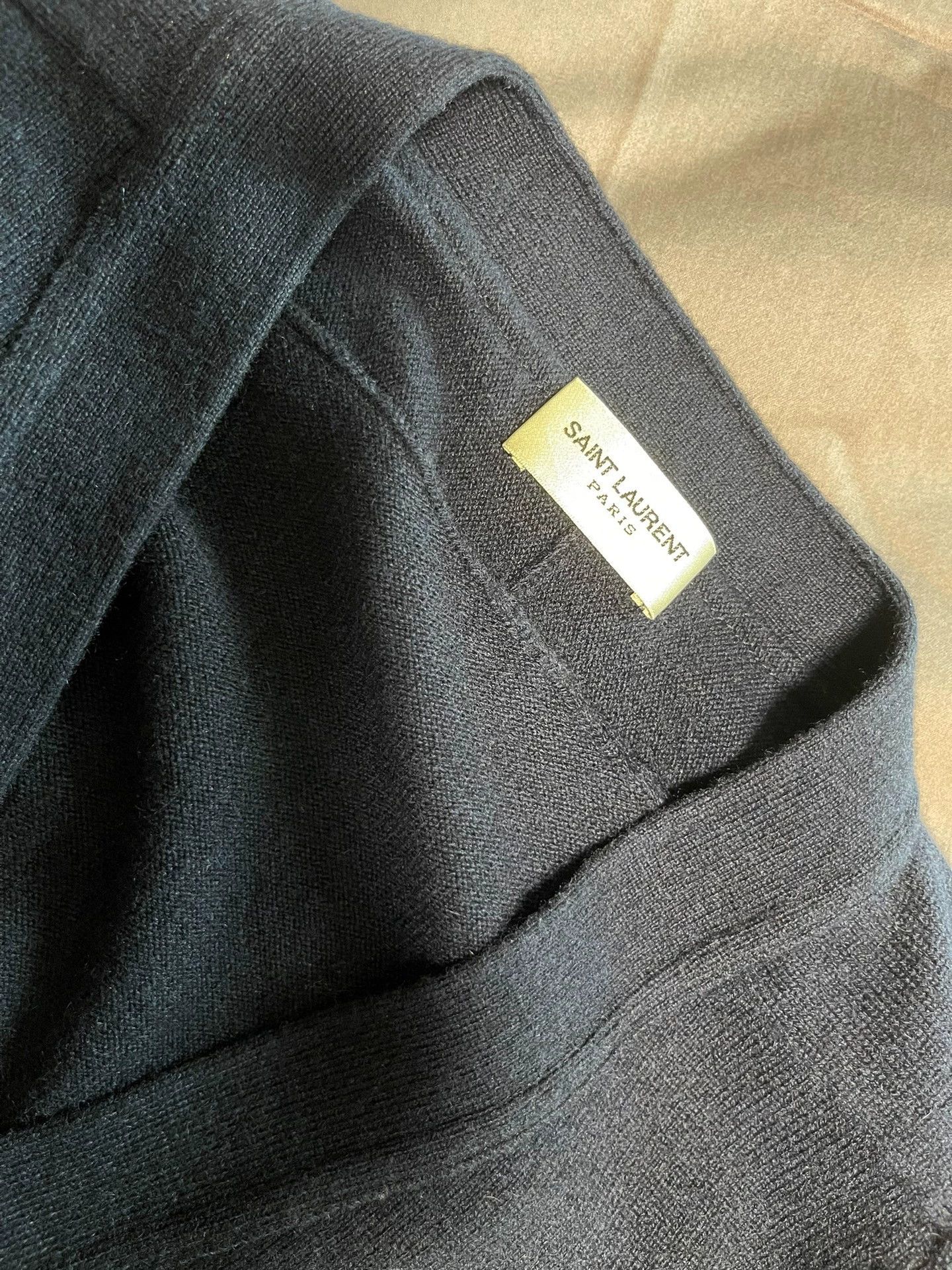 Saint Laurent Paris SLP 13SS Navy Cardigan S Cashmere Dolman Size US XS / EU 42 / 0 - 3 Thumbnail
