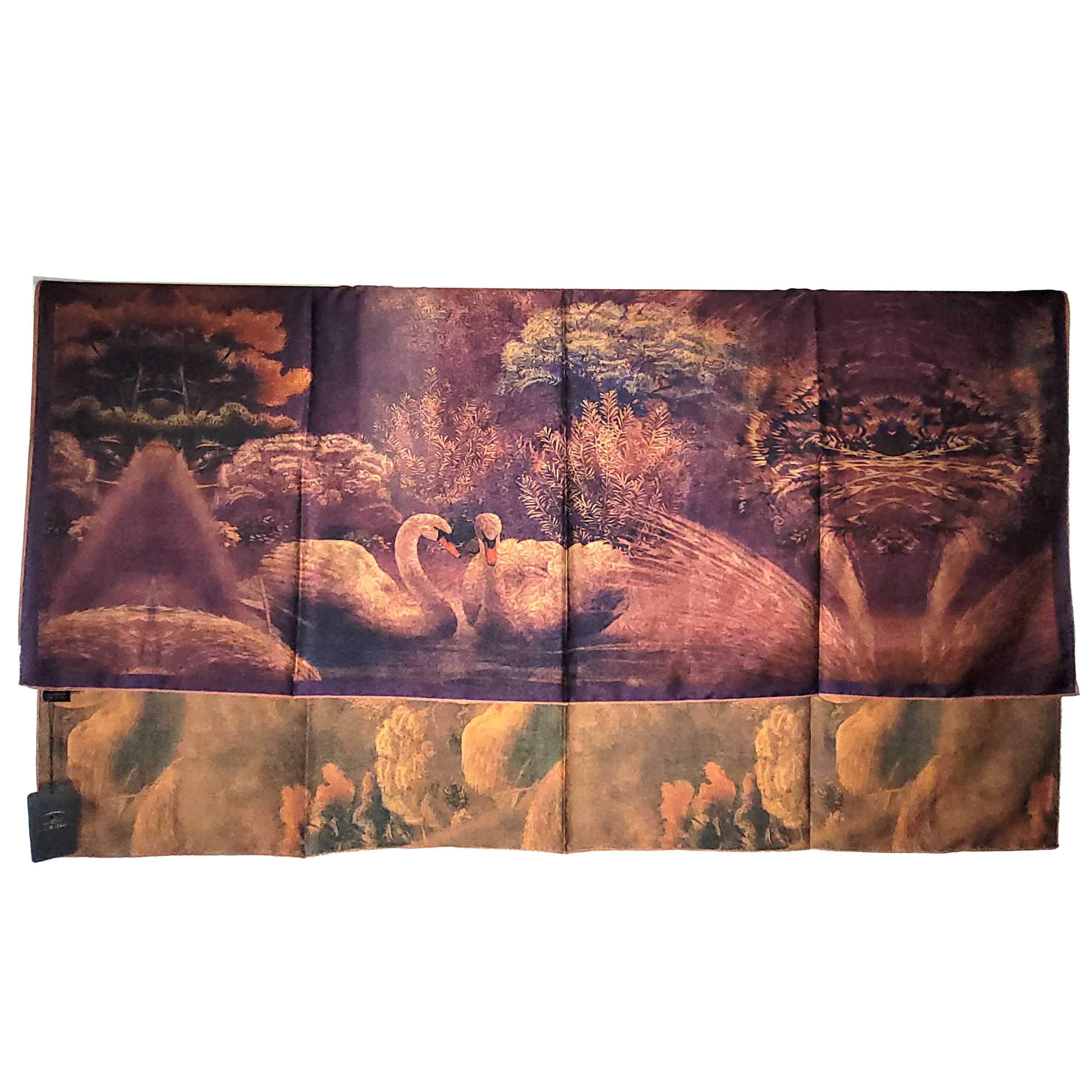 Other NWT Double Sided Silk Scarf 52"x52" Large Square Wrap 3247 Size ONE SIZE - 8 Thumbnail