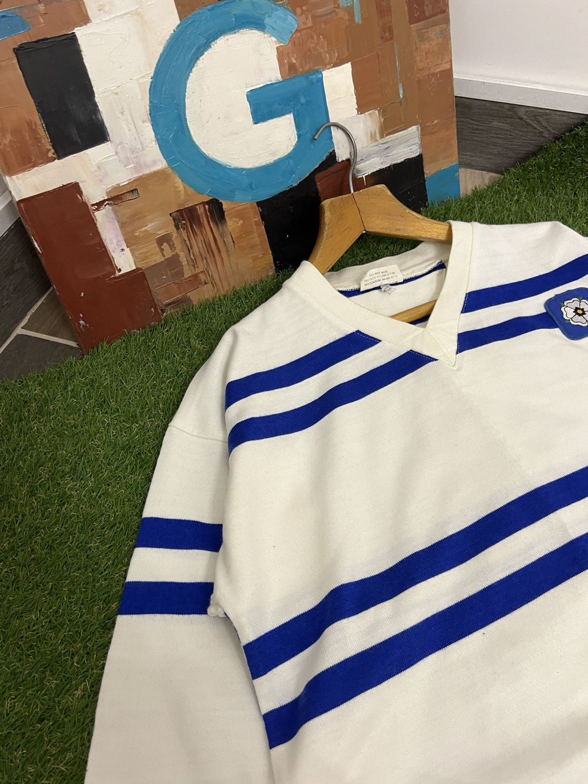 Vintage Vintage 1980’s Yorkshire Rugby Long Sleeve 90s 80s England Size US L / EU 52-54 / 3 - 2 Thumbnail
