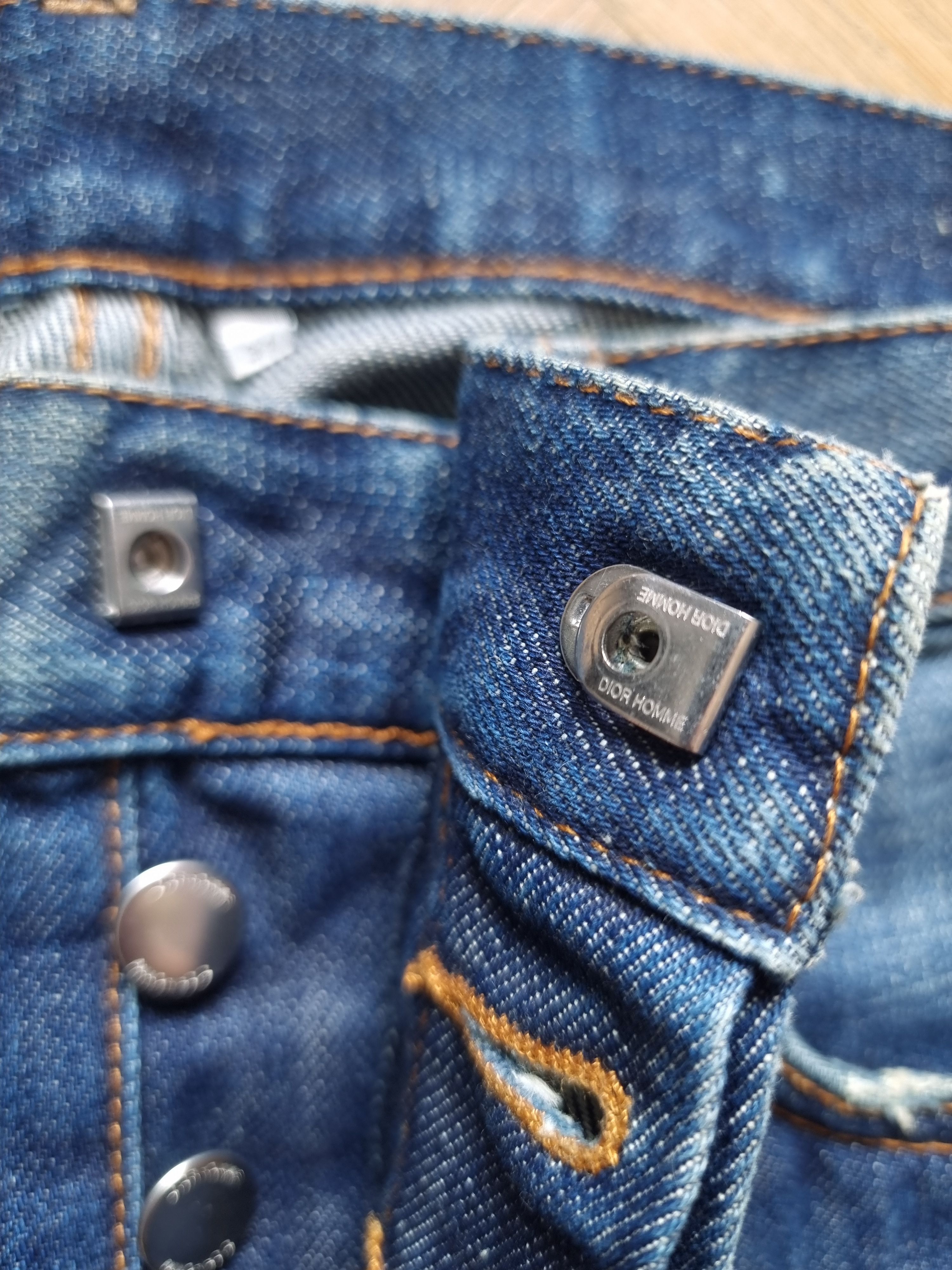 Dior Dior Homme Proto Distressed Blue Denim Jeans Size US 31 - 3 Thumbnail