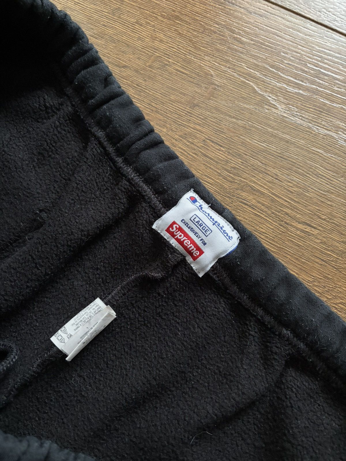 Champion × Supreme Supreme x Champion black sweatpants Size US 36 / EU 52 - 3 Thumbnail