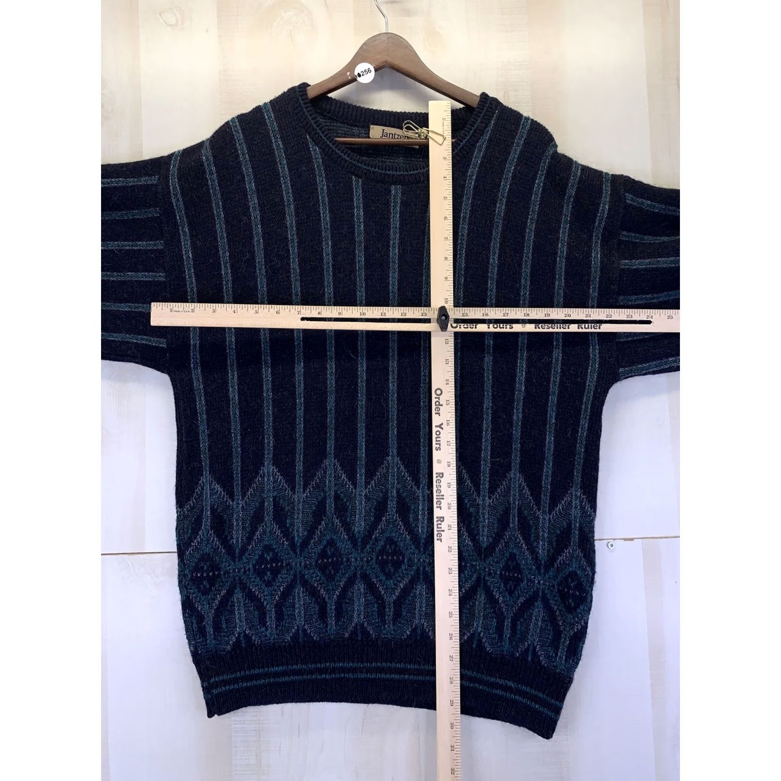 Jantzen VINTAGE Jantzen Geometric Knit Grandpa Cosby Sweater Mens Large Tall USA Size US L / EU 52-54 / 3 - 3 Thumbnail