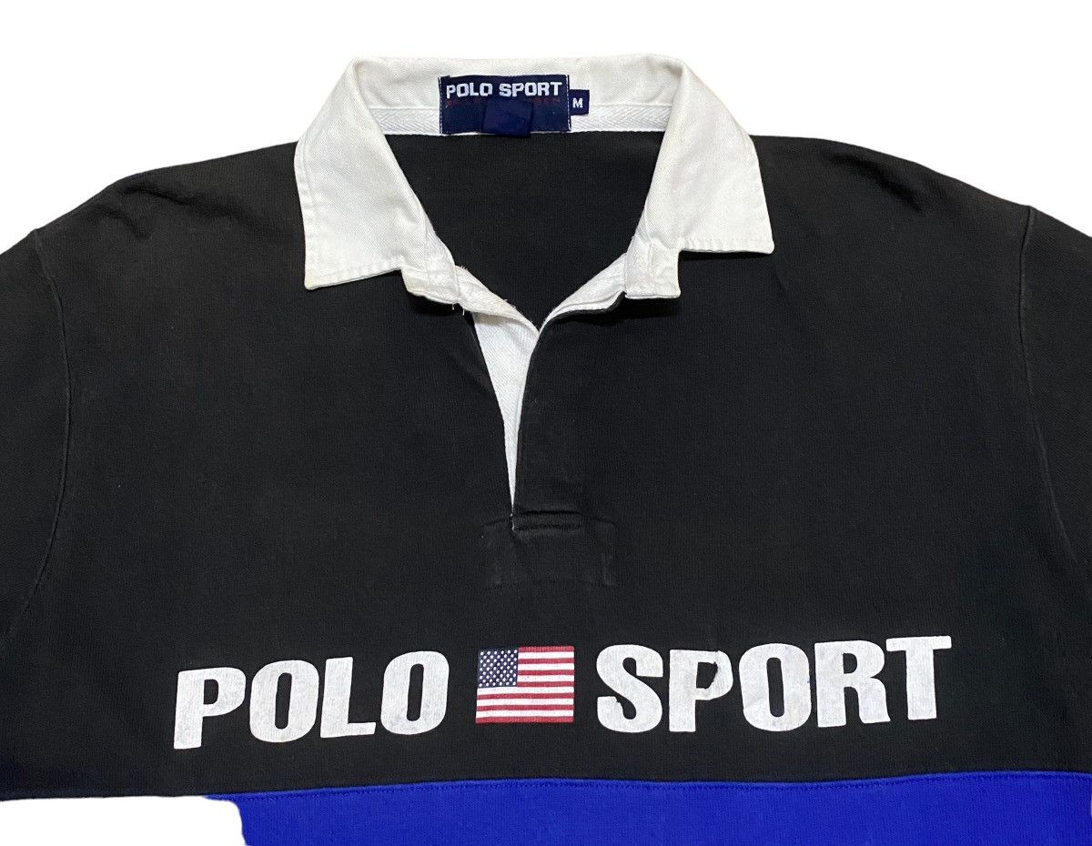 Polo Ralph Lauren × Vintage Rare Vintage Polo Ralph Lauren Big Logo Rugby Polos 1990s Size US M / EU 48-50 / 2 - 3 Thumbnail