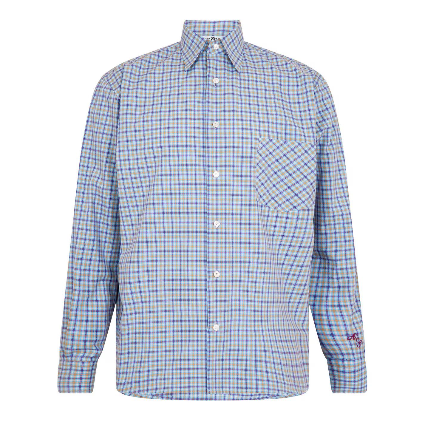 Acne Studios o1g2r1mq0825 Long Sleeve Shirt in Multicolor Size US S / EU 44-46 / 1 - 1 Thumbnail