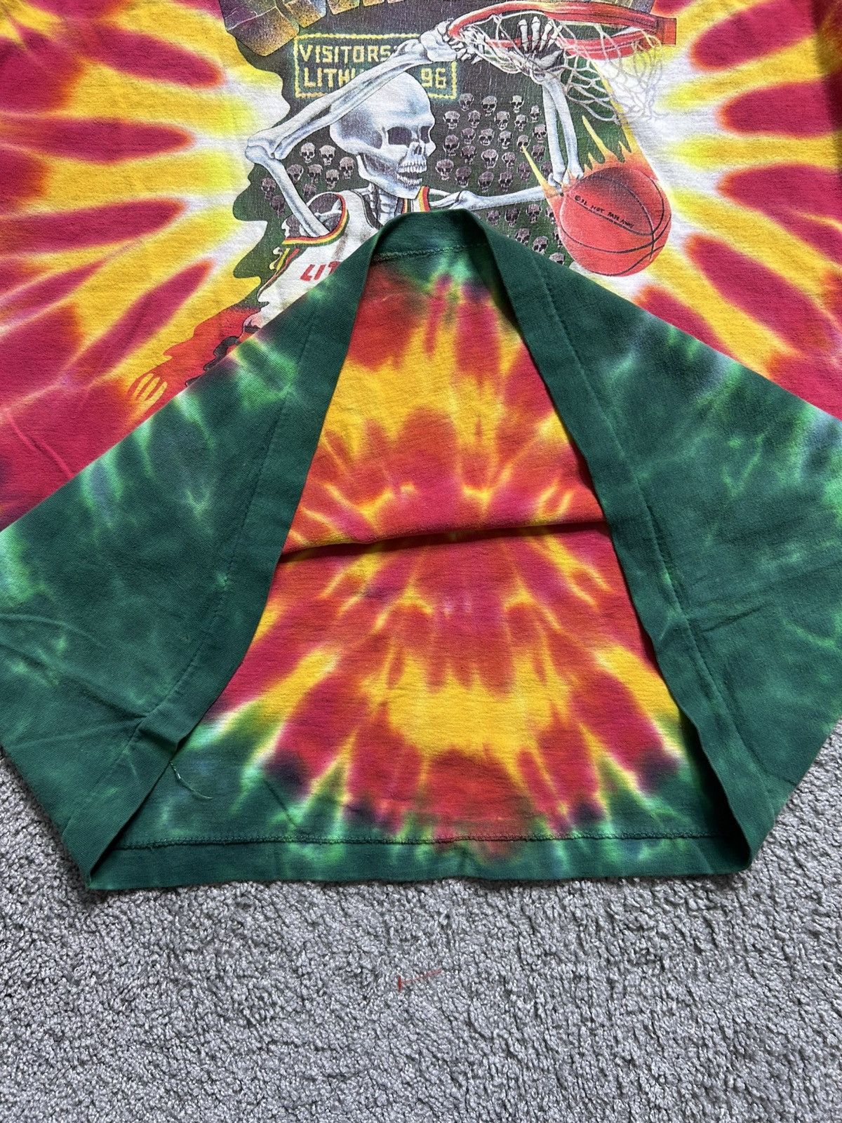Vintage Vintage 90s Grateful Dead Lithuania Tie Dye Tee 1992 Sports Size US XL / EU 56 / 4 - 5 Thumbnail
