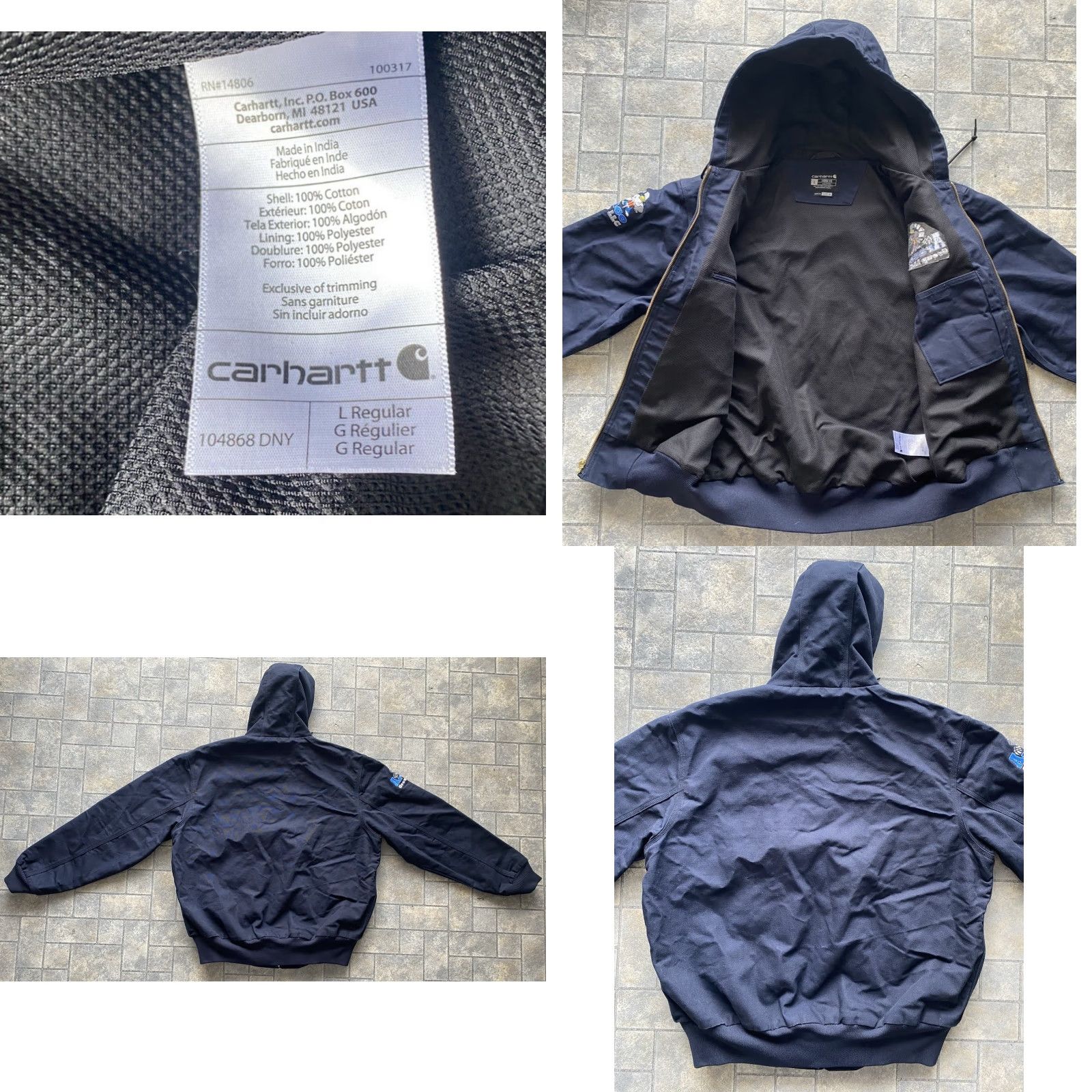 Carhartt Carhartt Jacket Coat Blue Men’s L 104868 Embroidery Coat Jacket Embroidery Mens Blue Carhartt 104868 0J0131-M Size US L / EU 52-54 / 3 - 9 Thumbnail