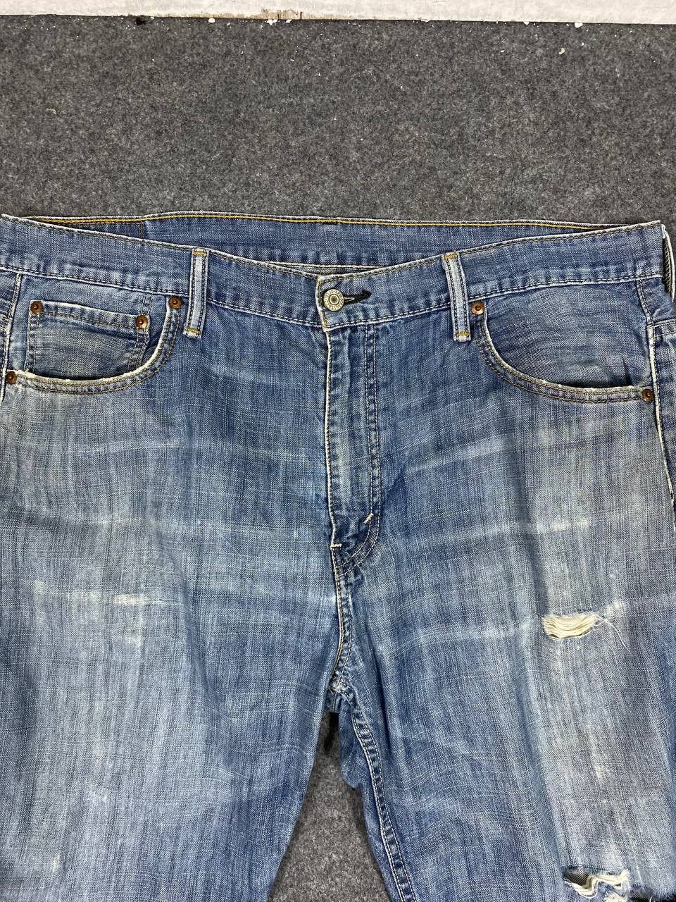 Levi's levis 569 loose fit distressed denim nice design Size US 40 / EU 56 - 9 Thumbnail
