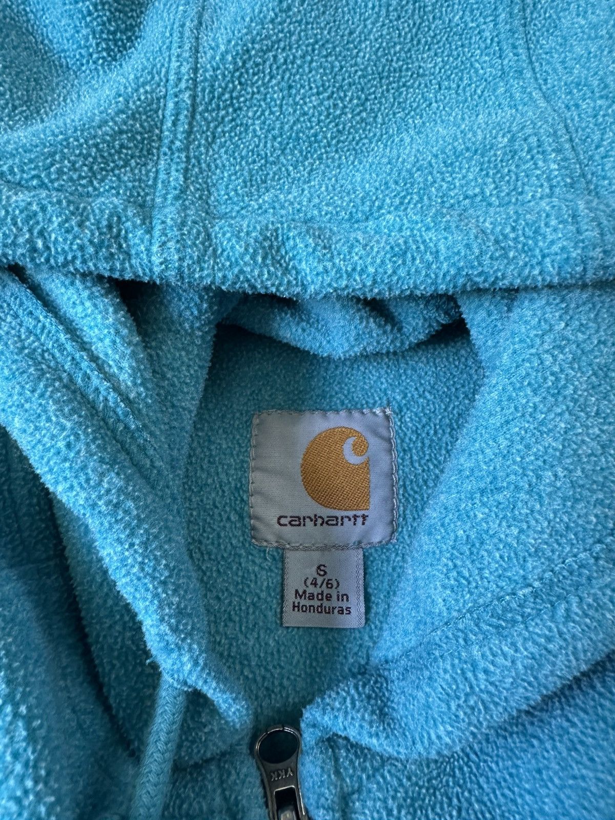 Carhartt Carhartt Blue Zip-up Fleece Hoodie Small Size S / US 4 / IT 40 - 3 Thumbnail
