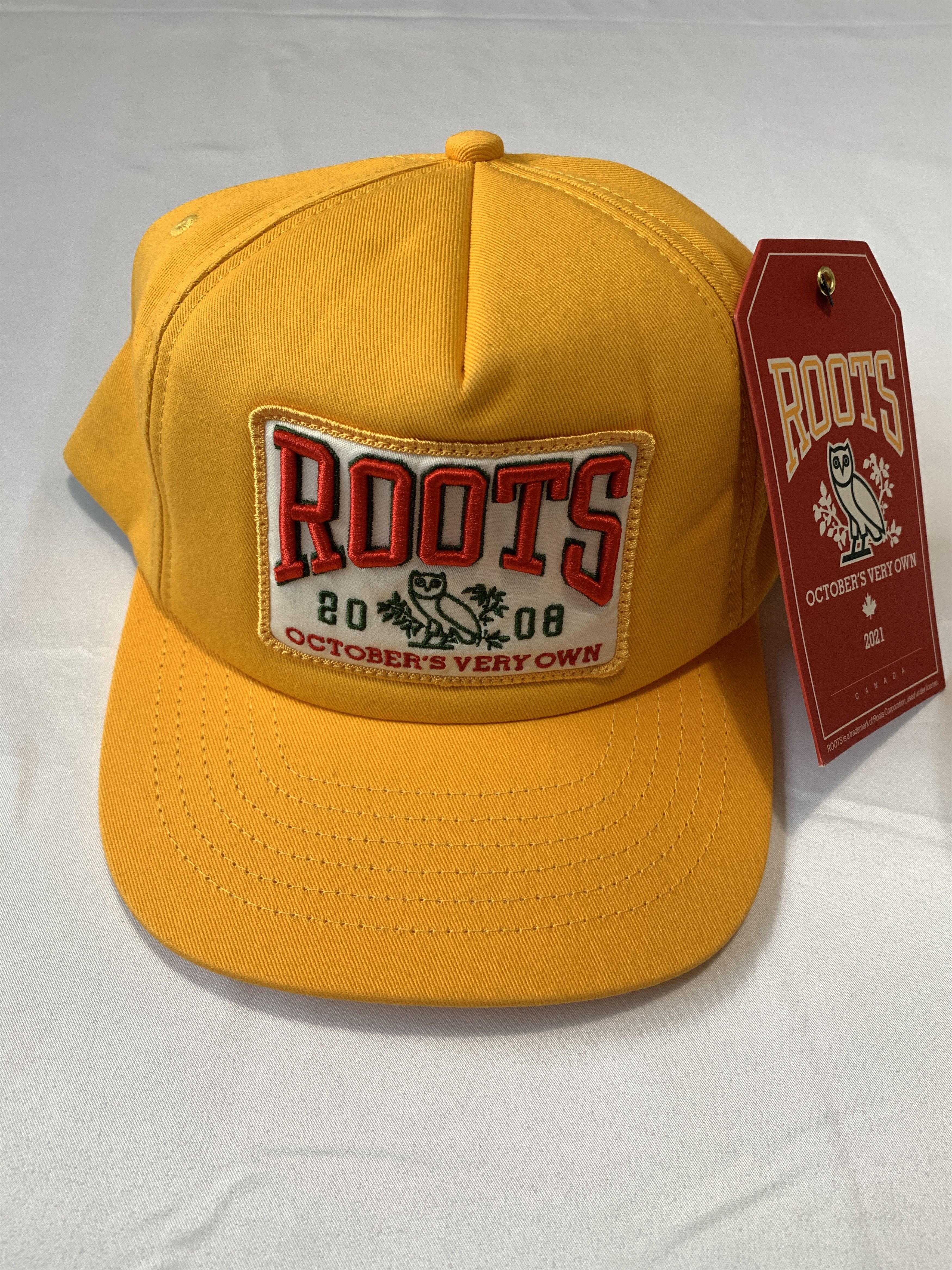 Drake OVO x Roots Trucker Cap Hat Snapback Yellow Size ONE SIZE - 1 Thumbnail